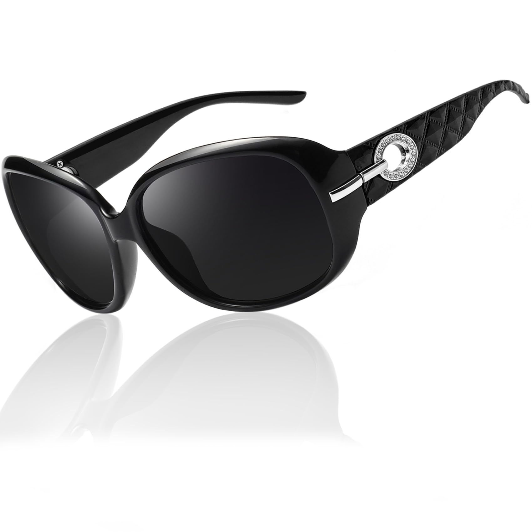 Joopin Oversized Polarised Sunglasses For Women Retro Frames