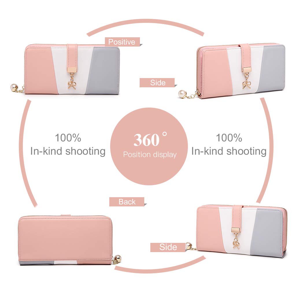 Multi Color Long Wallet Clutch For Women