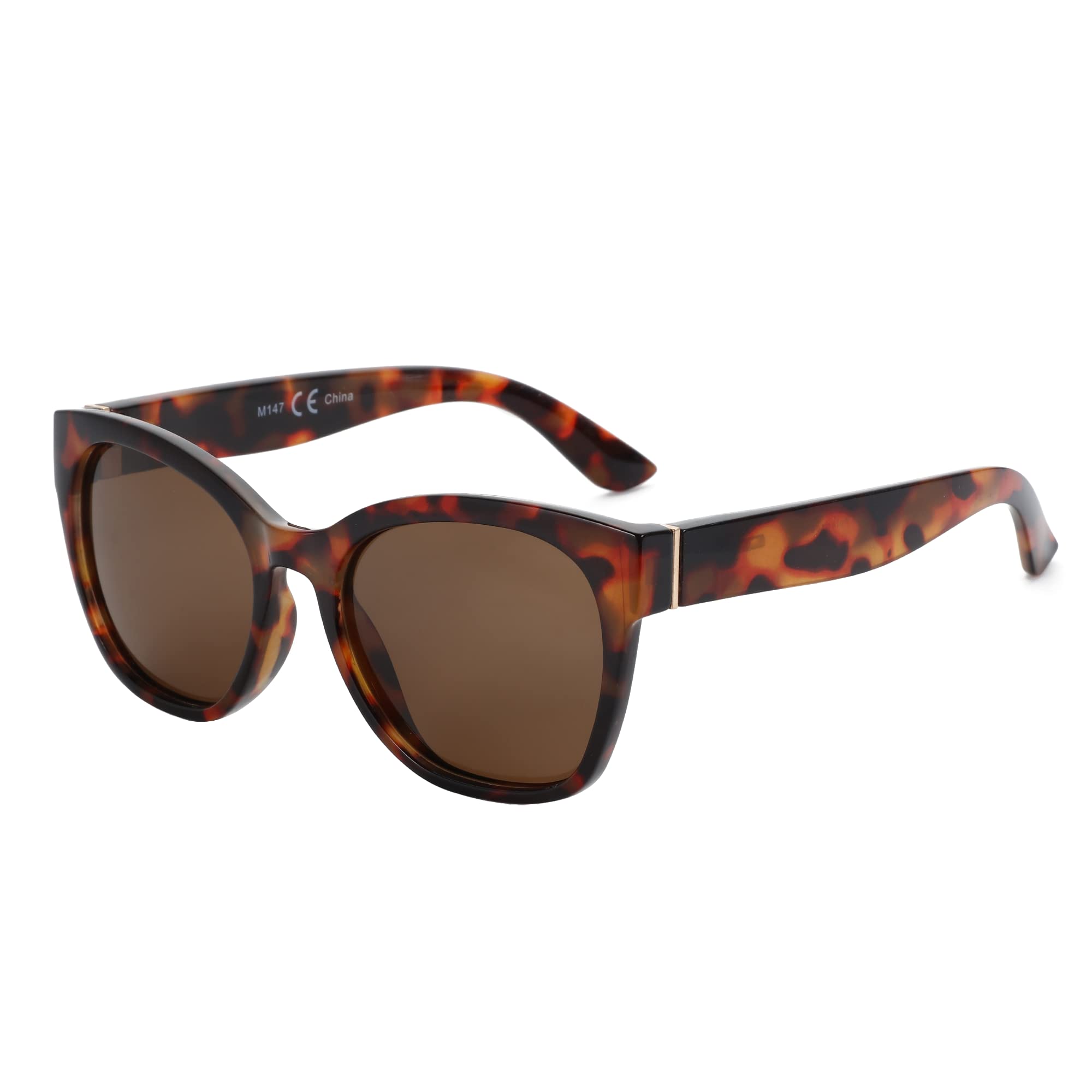 Zenottic Cat Eye Polarised Sunglasses Oversized UV400