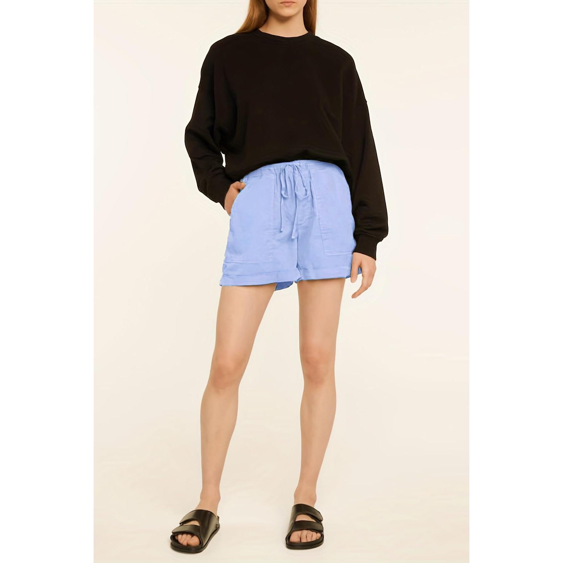 NovaWear Women Drawstring Shorts Elastic Waist Pockets