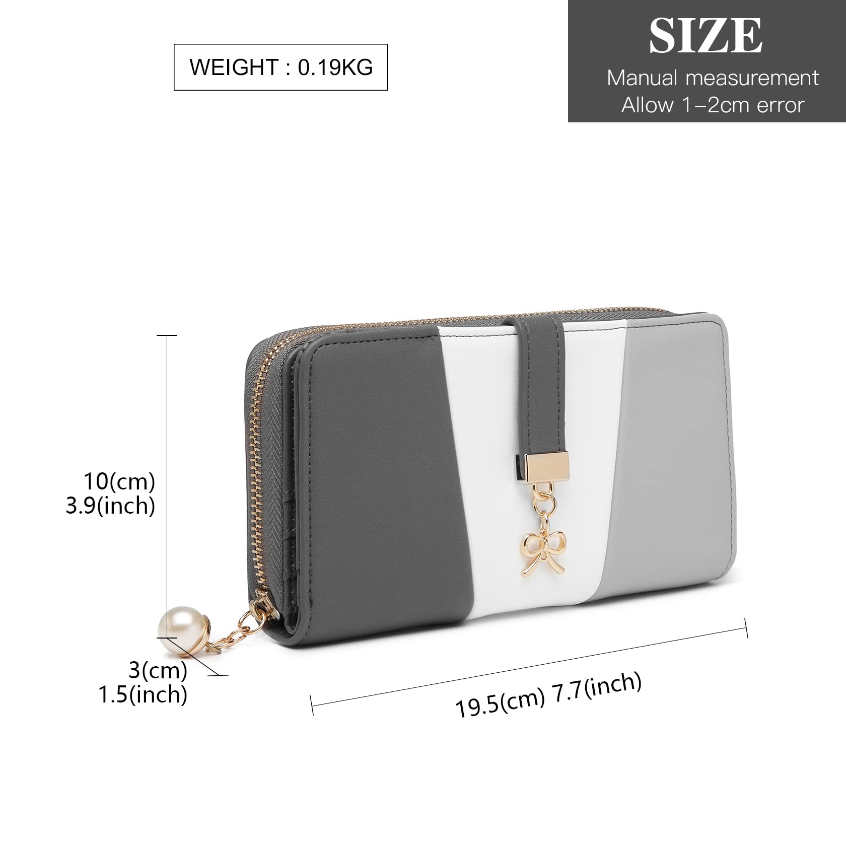 Multi Color Long Wallet Clutch For Women