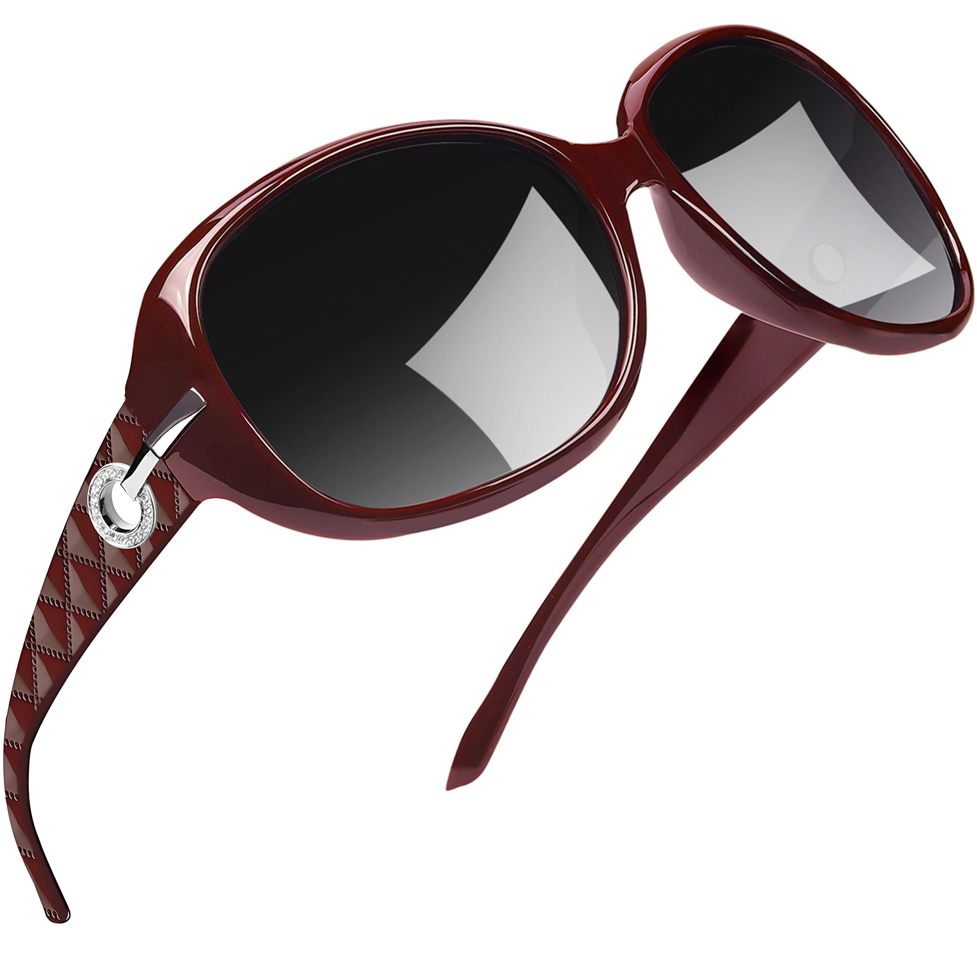 Joopin Oversized Polarised Sunglasses For Women Retro Frames
