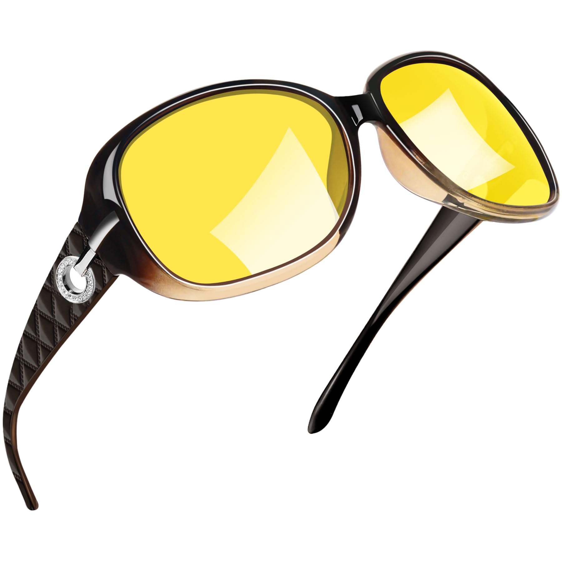 Joopin Oversized Polarised Sunglasses For Women Retro Frames