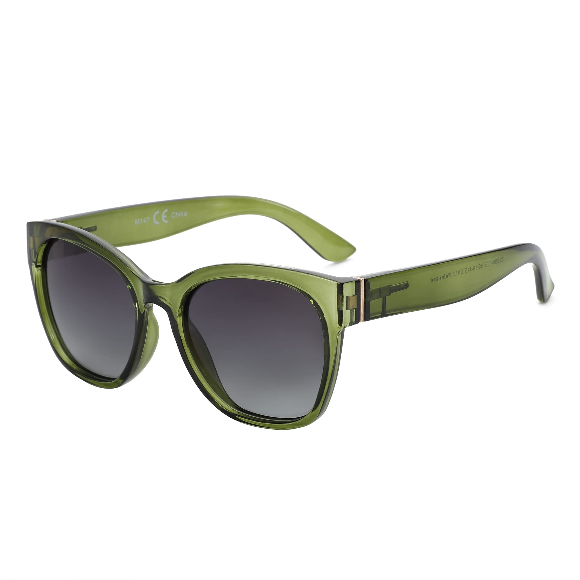 Zenottic Cat Eye Polarised Sunglasses Oversized UV400