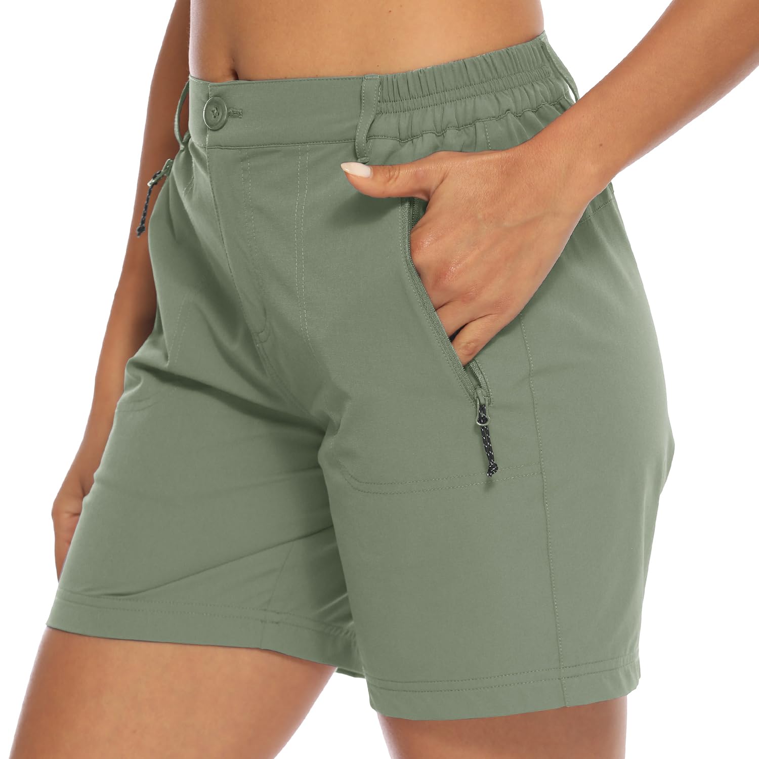 Donhobo Women Golf Shorts Quick Dry Stretch With Pockets