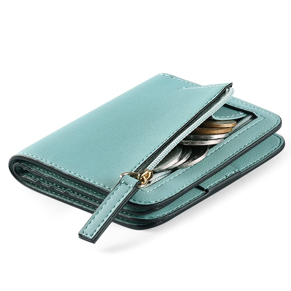 GAEKEAO RFID Blocking Leather Compact BiFold Wallet