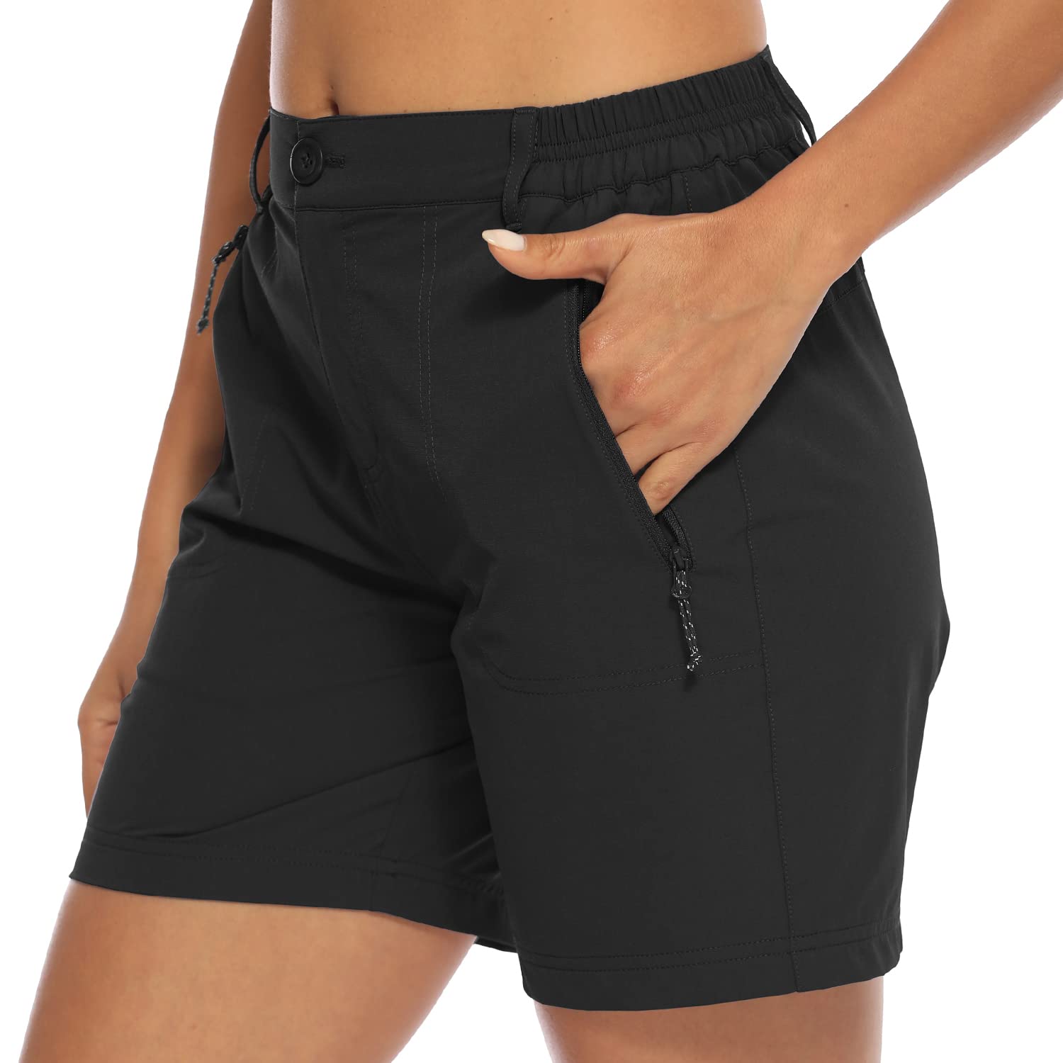 Donhobo Women Golf Shorts Quick Dry Stretch With Pockets