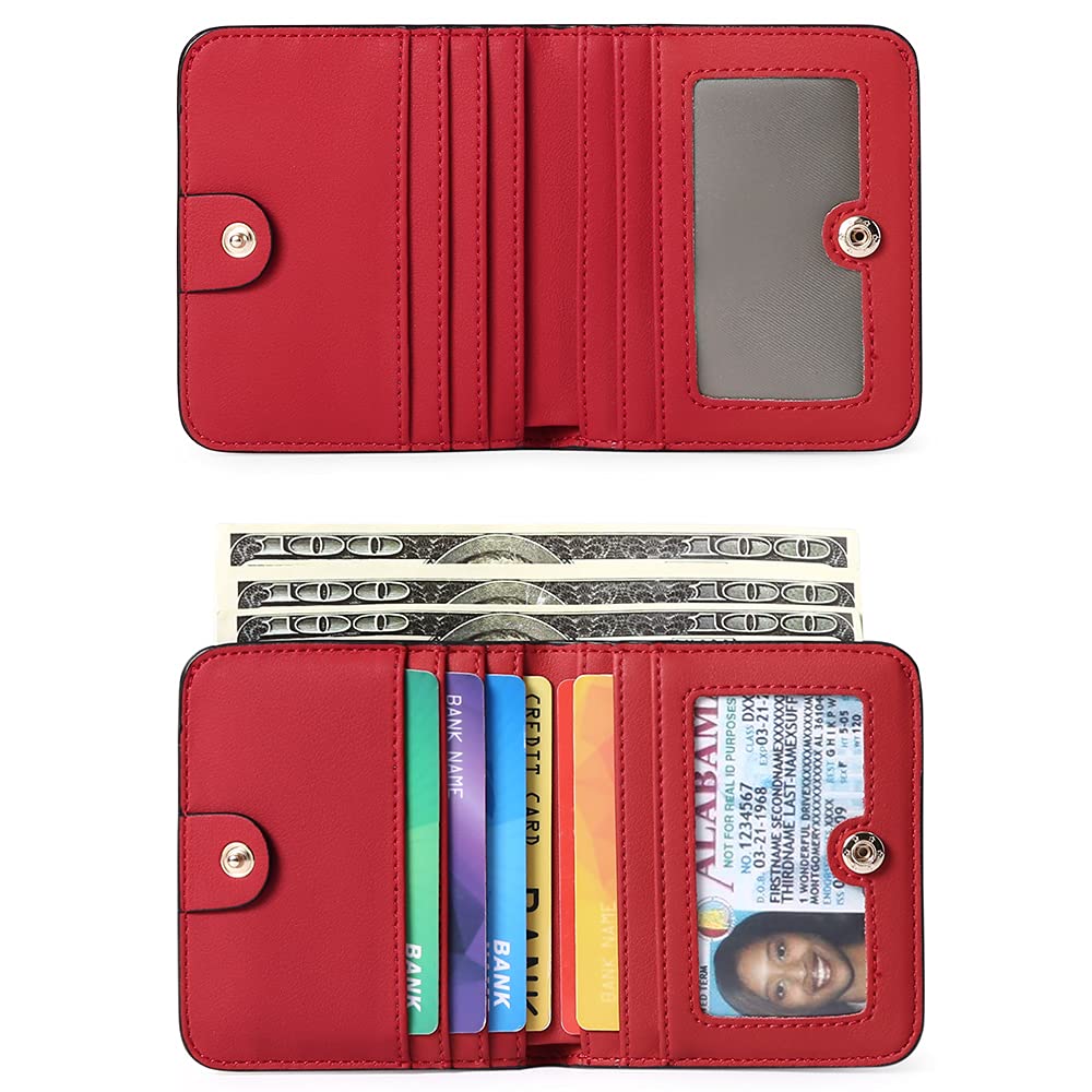 GAEKEAO RFID Blocking Leather Compact BiFold Wallet