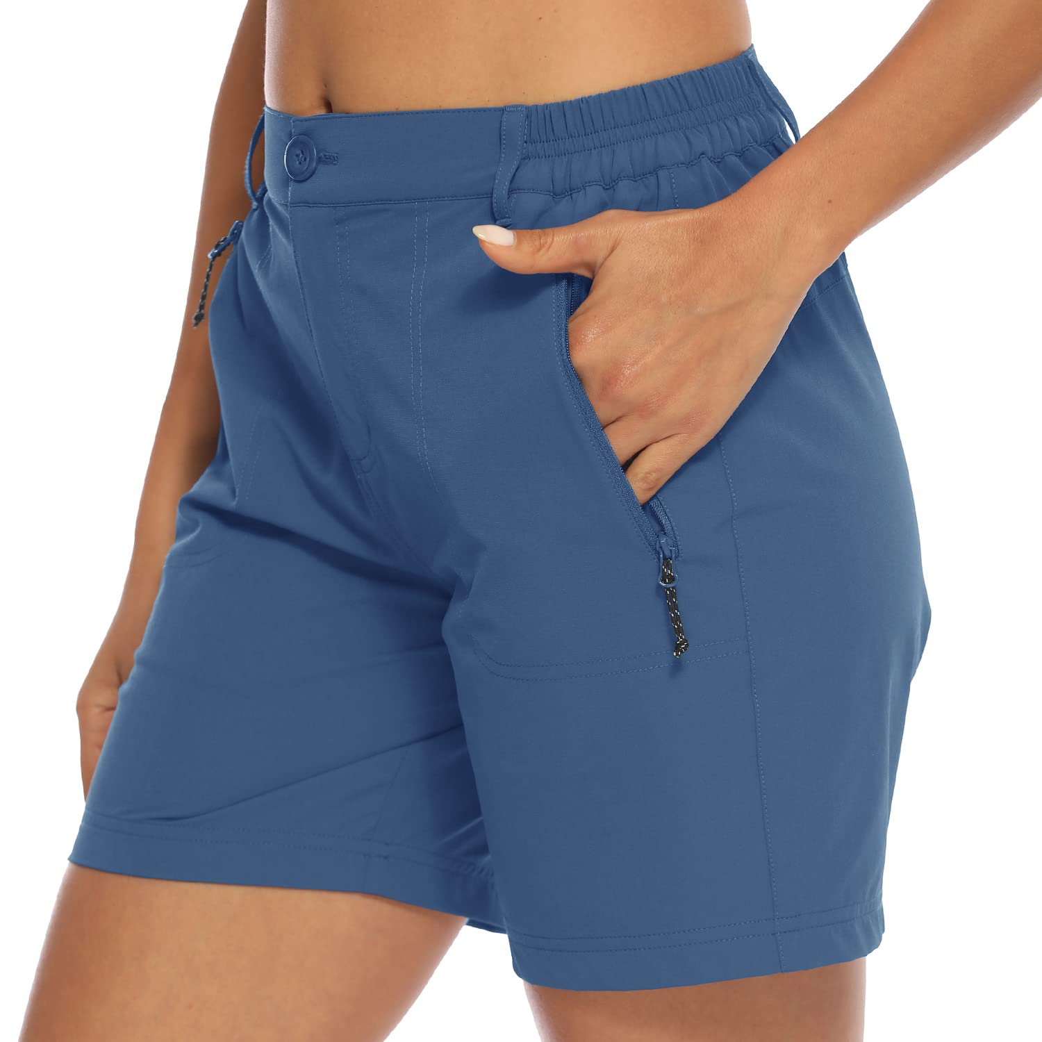 Donhobo Women Golf Shorts Quick Dry Stretch With Pockets
