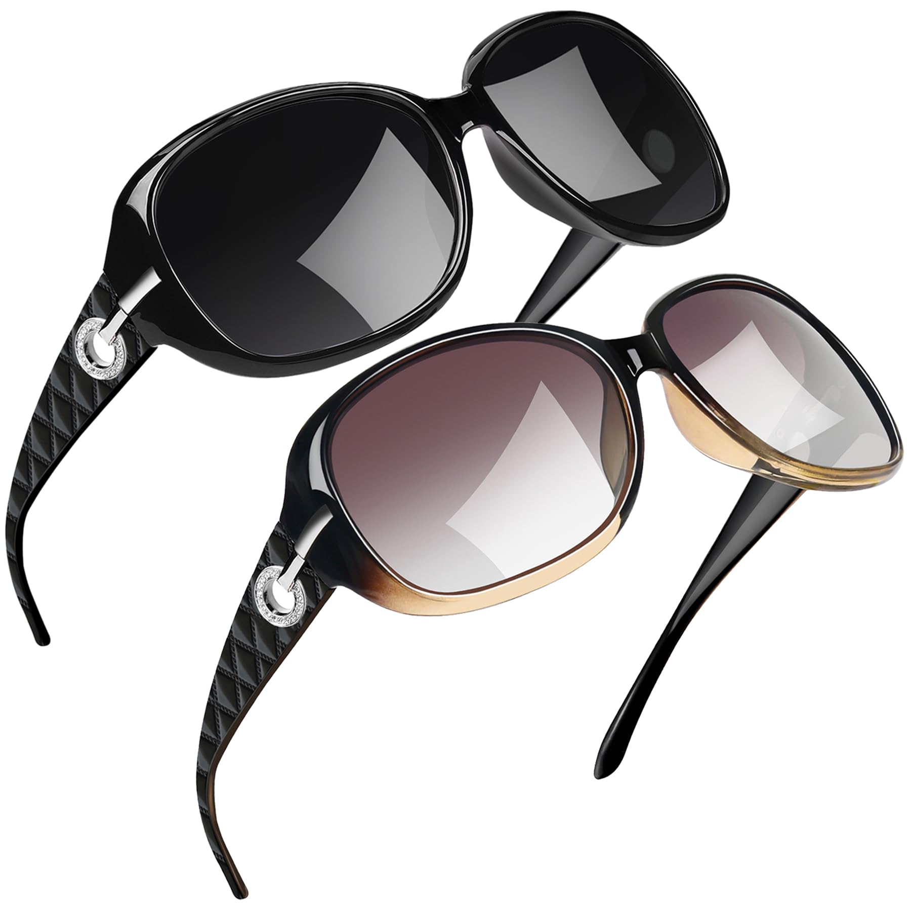 Joopin Oversized Polarised Sunglasses For Women Retro Frames