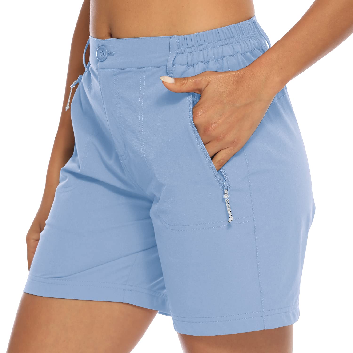 Donhobo Women Golf Shorts Quick Dry Stretch With Pockets