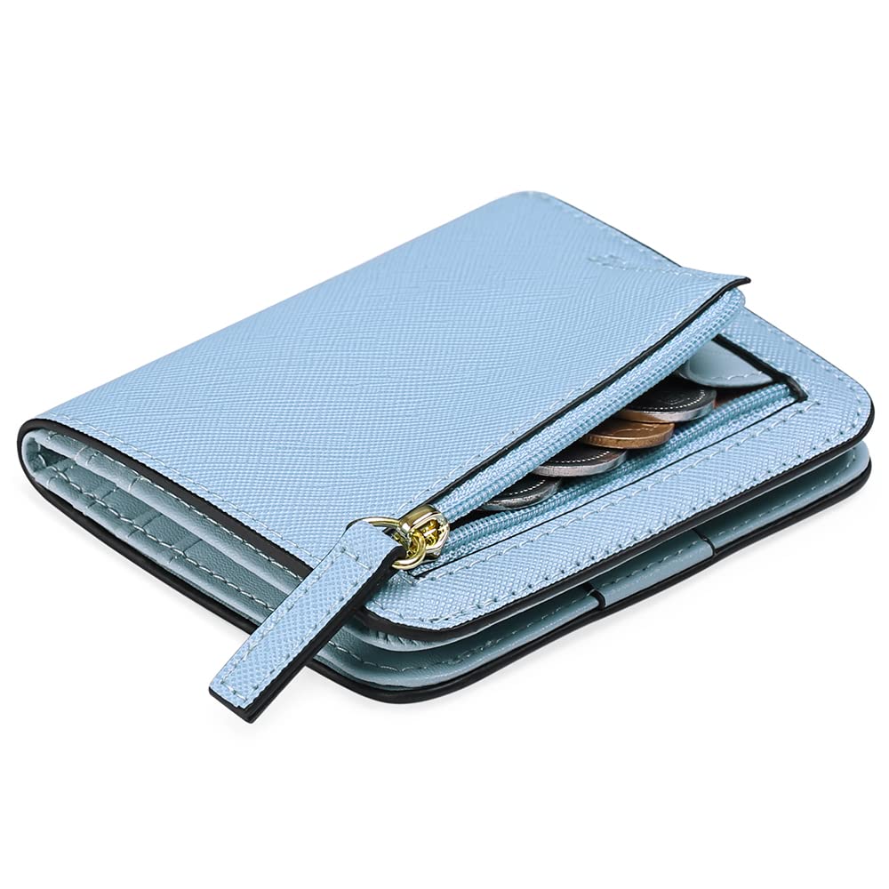 GAEKEAO RFID Blocking Leather Compact BiFold Wallet