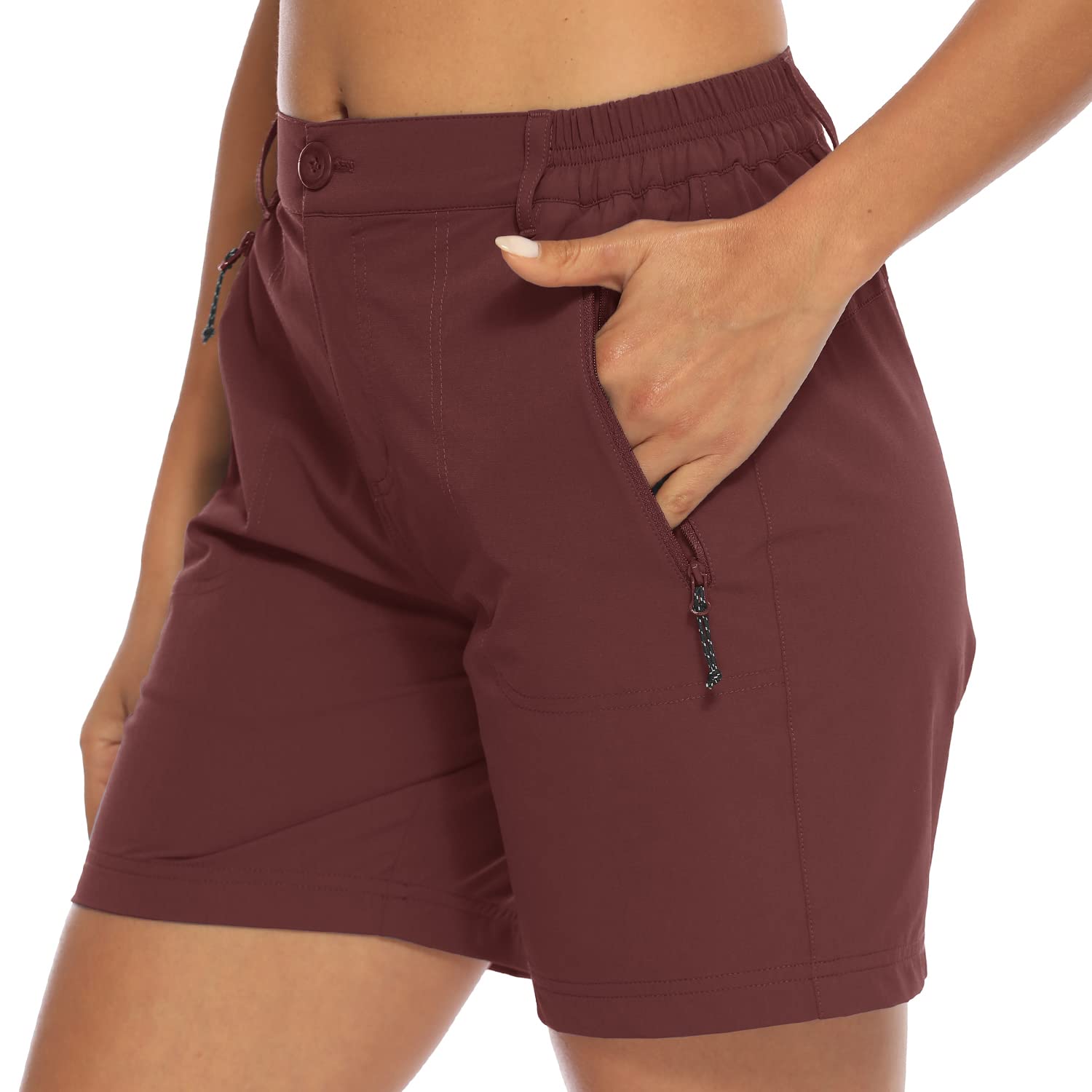 Donhobo Women Golf Shorts Quick Dry Stretch With Pockets