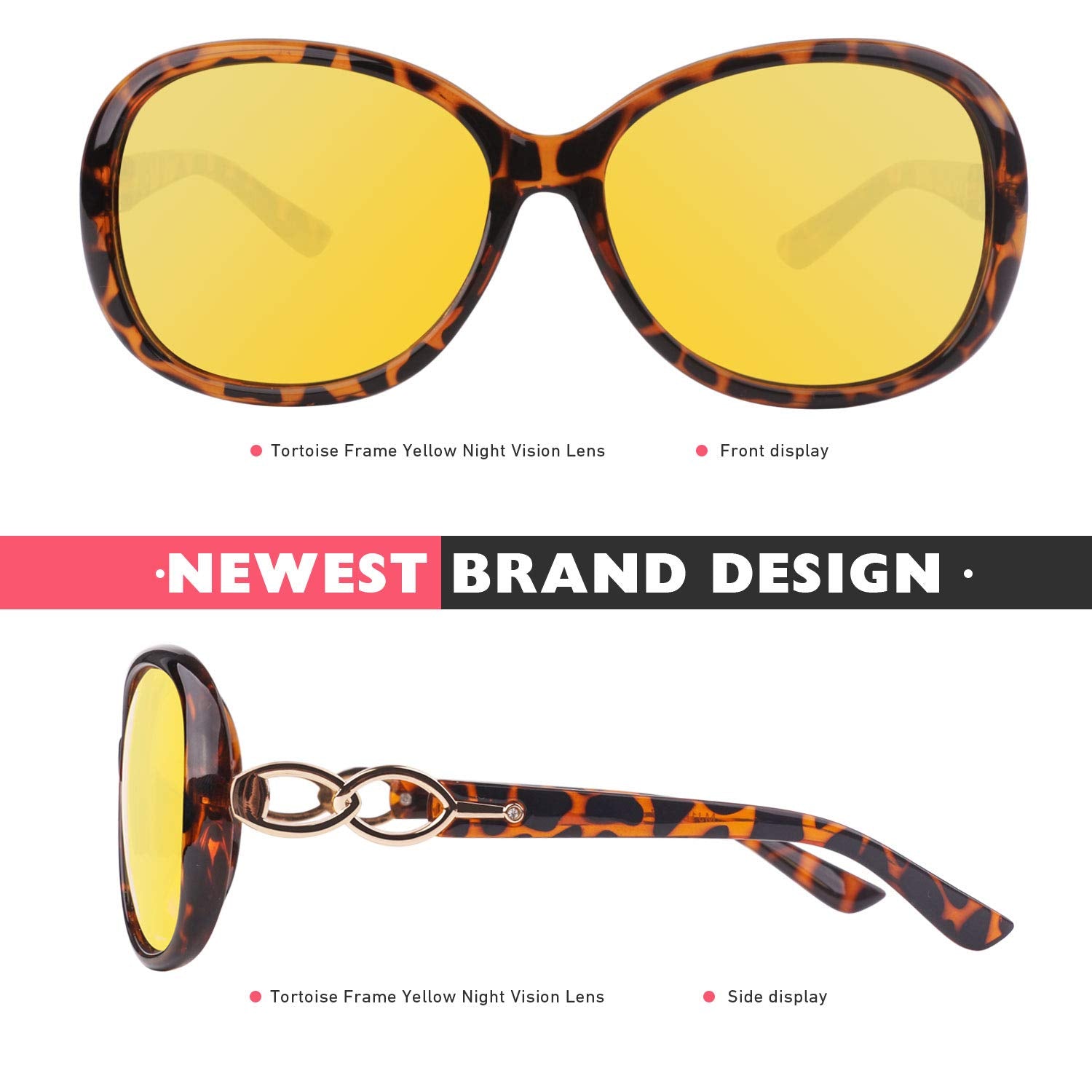 CGID Polarised Sunglasses Retro Designer Oversized UV400