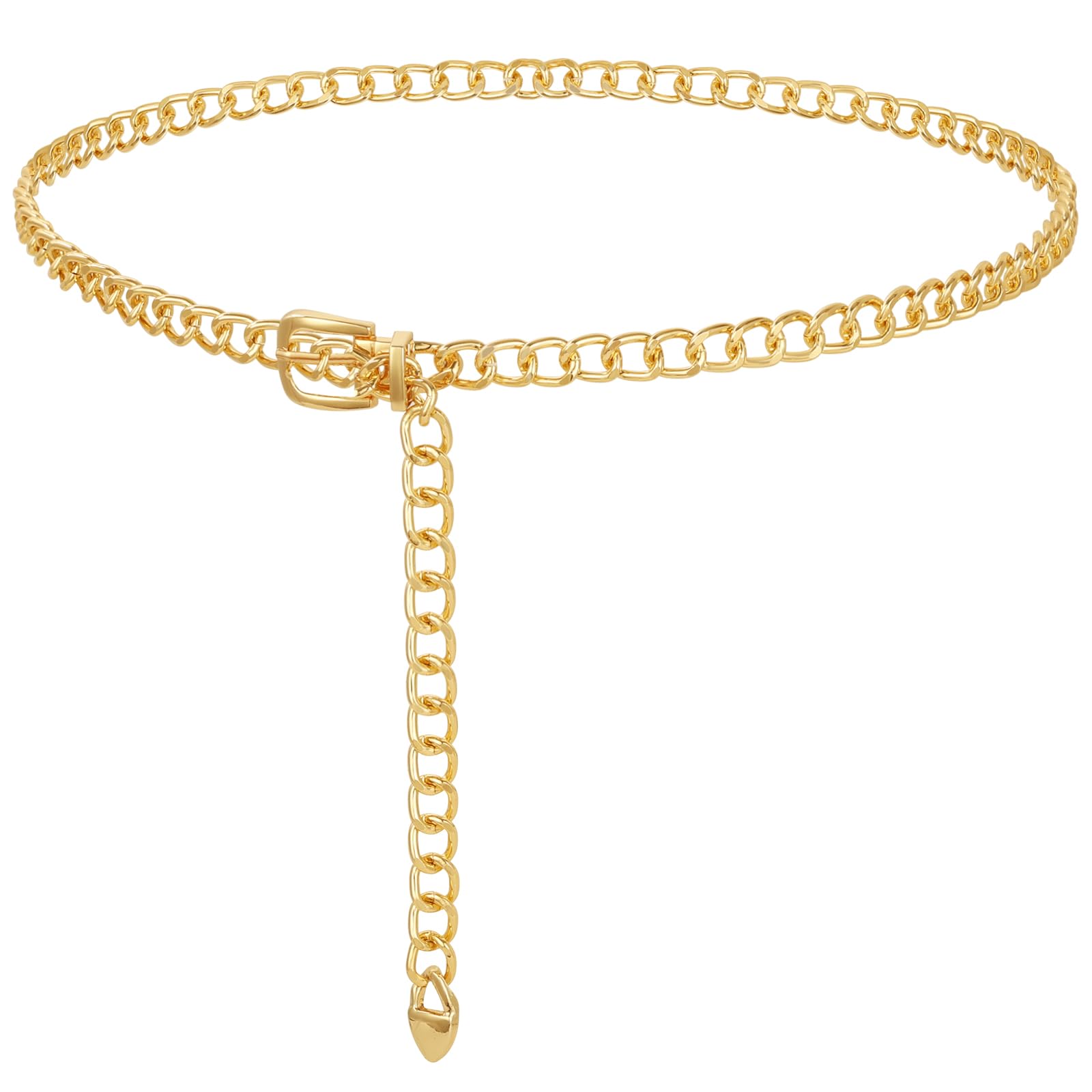 AstraLux Gold Chain Belt for Women Adjustable Boho Cowgirl