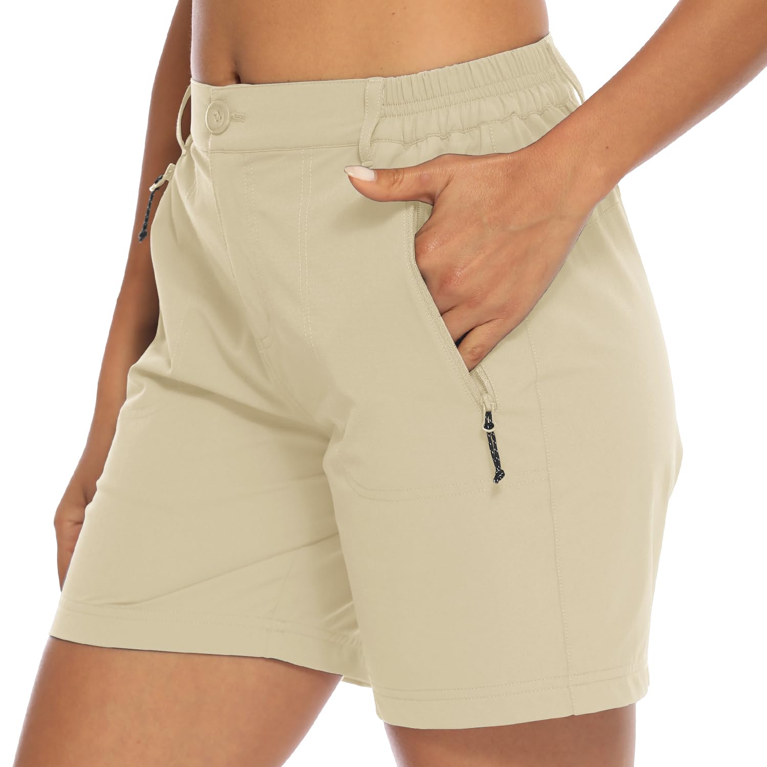 Donhobo Women Golf Shorts Quick Dry Stretch With Pockets