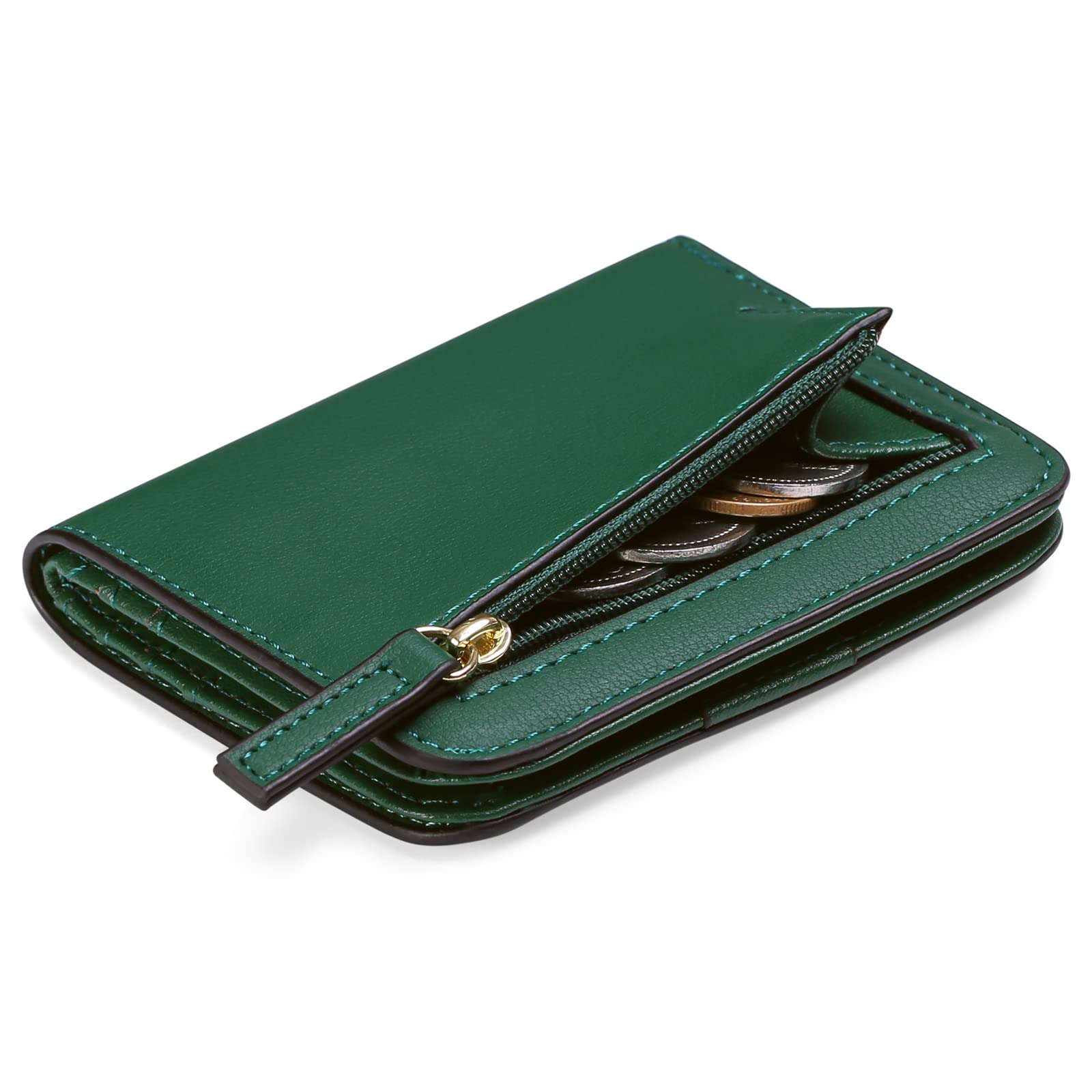 GAEKEAO RFID Blocking Leather Compact BiFold Wallet