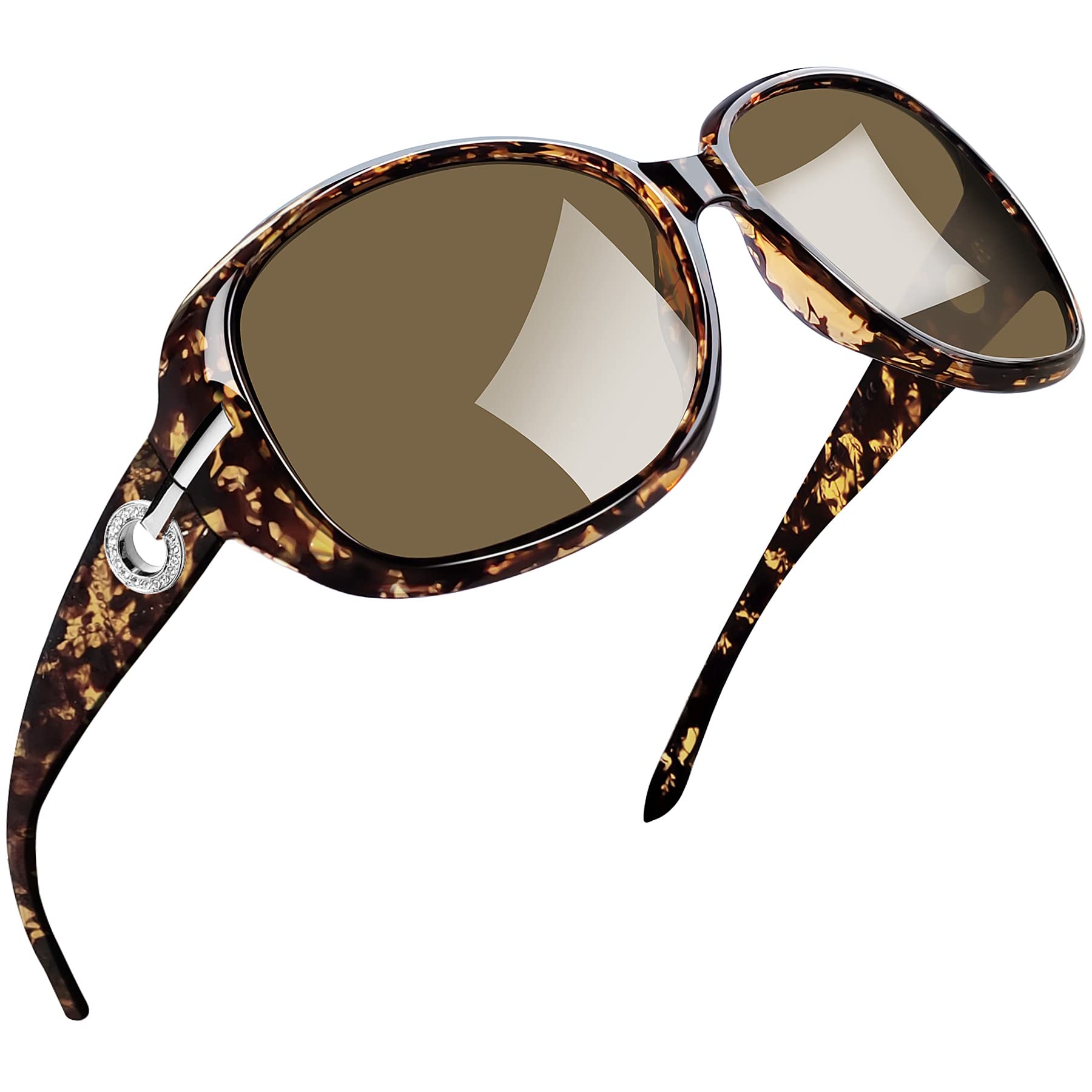 Joopin Oversized Polarised Sunglasses For Women Retro Frames
