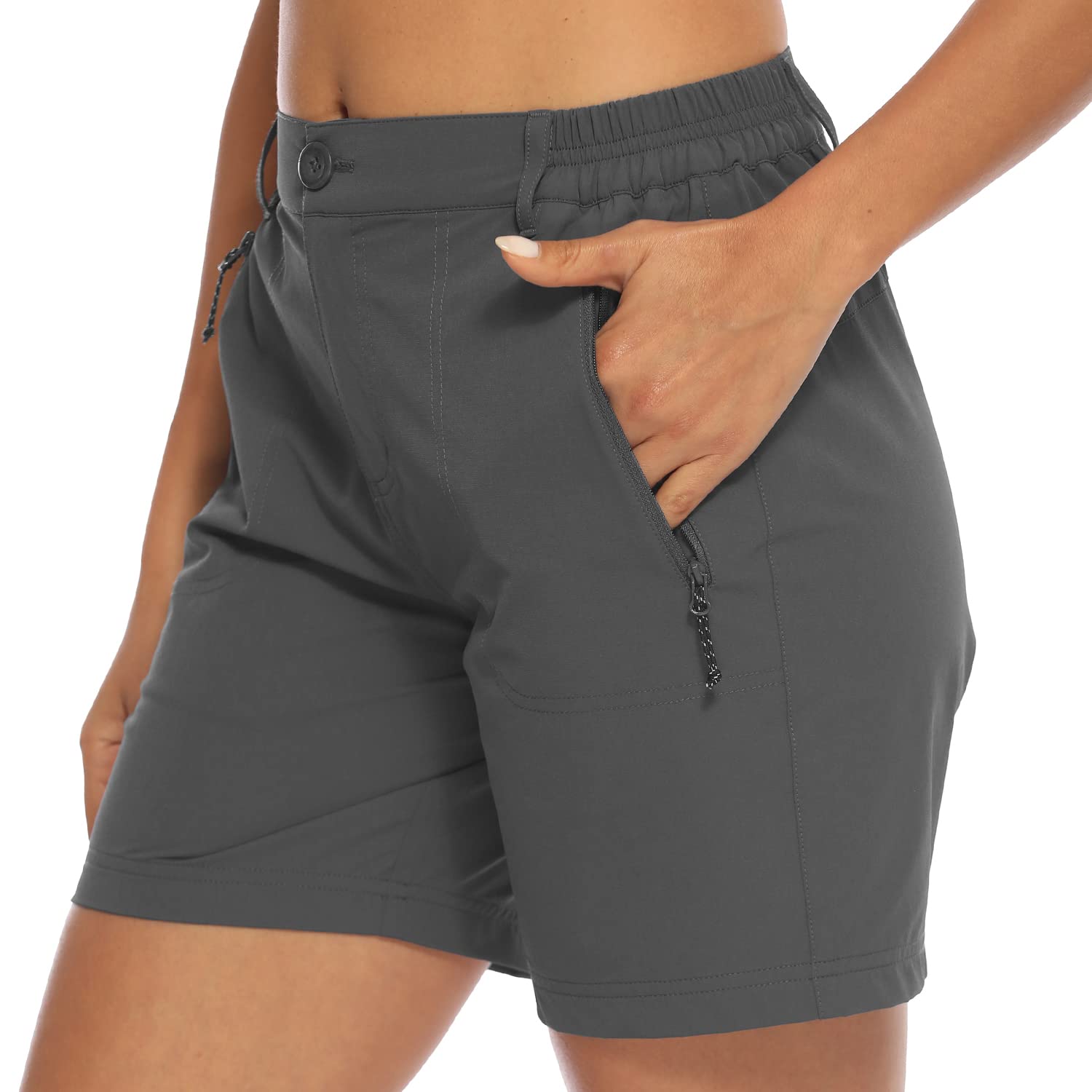 Donhobo Women Golf Shorts Quick Dry Stretch With Pockets