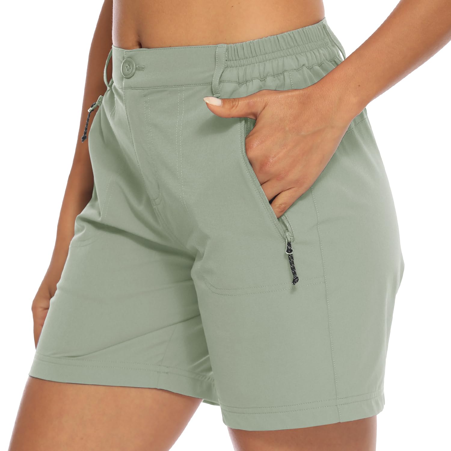 Donhobo Women Golf Shorts Quick Dry Stretch With Pockets