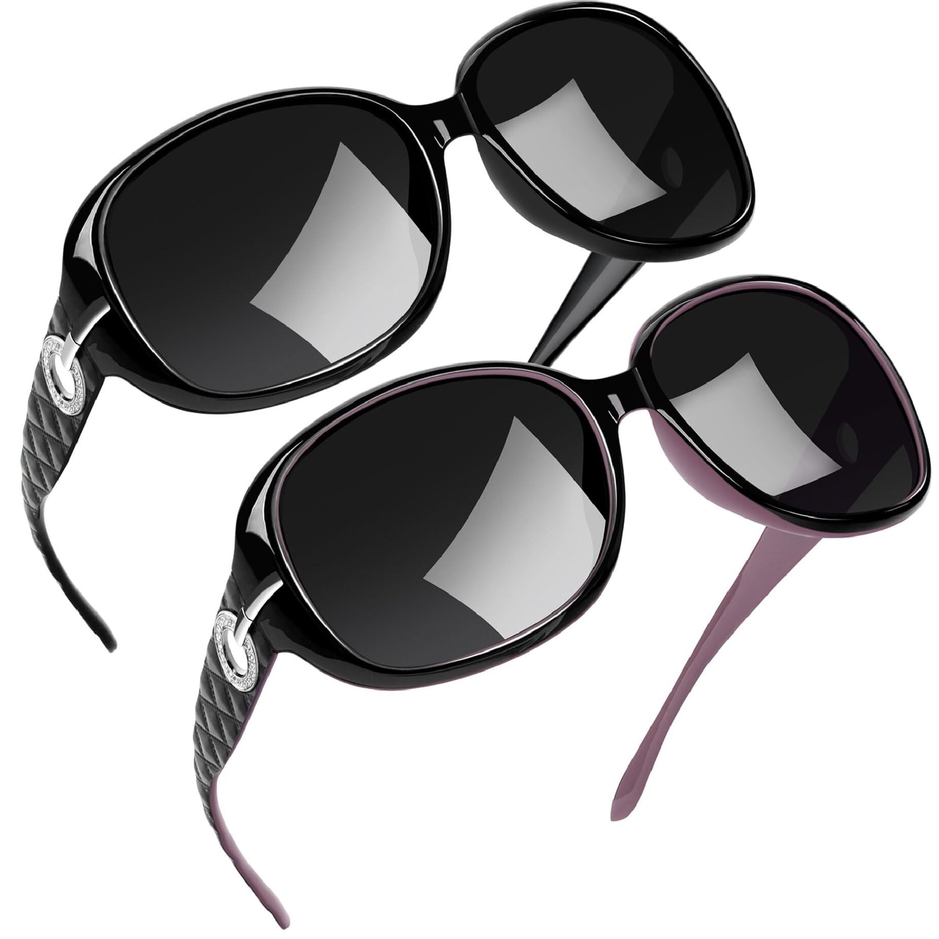 Joopin Oversized Polarised Sunglasses For Women Retro Frames