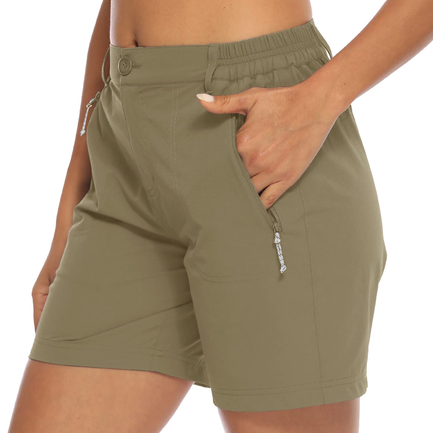 Donhobo Women Golf Shorts Quick Dry Stretch With Pockets