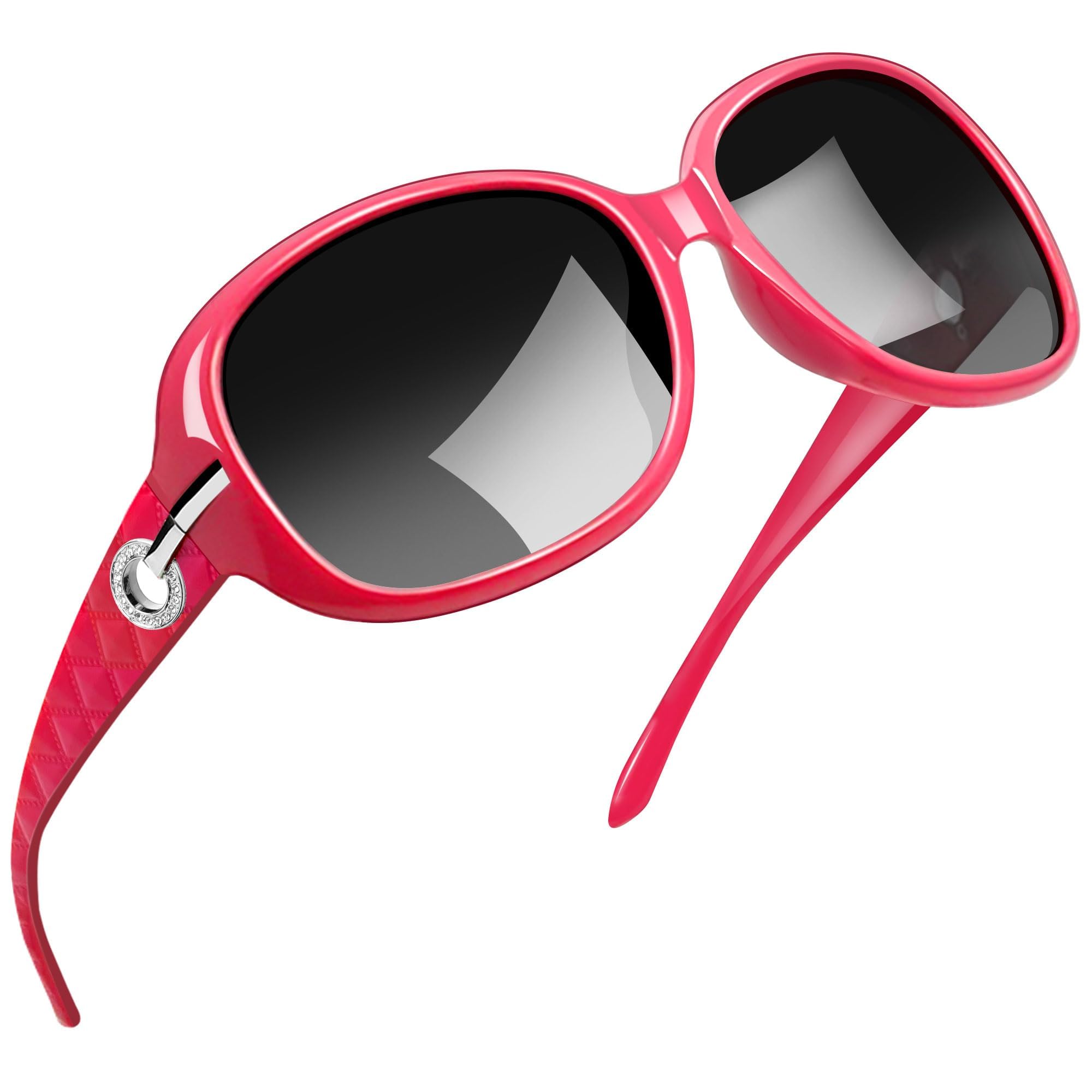 Joopin Oversized Polarised Sunglasses For Women Retro Frames