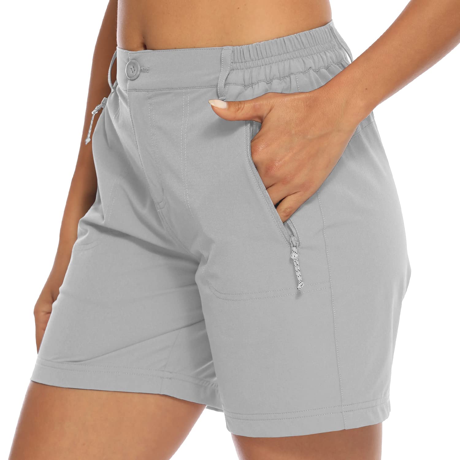 Donhobo Women Golf Shorts Quick Dry Stretch With Pockets