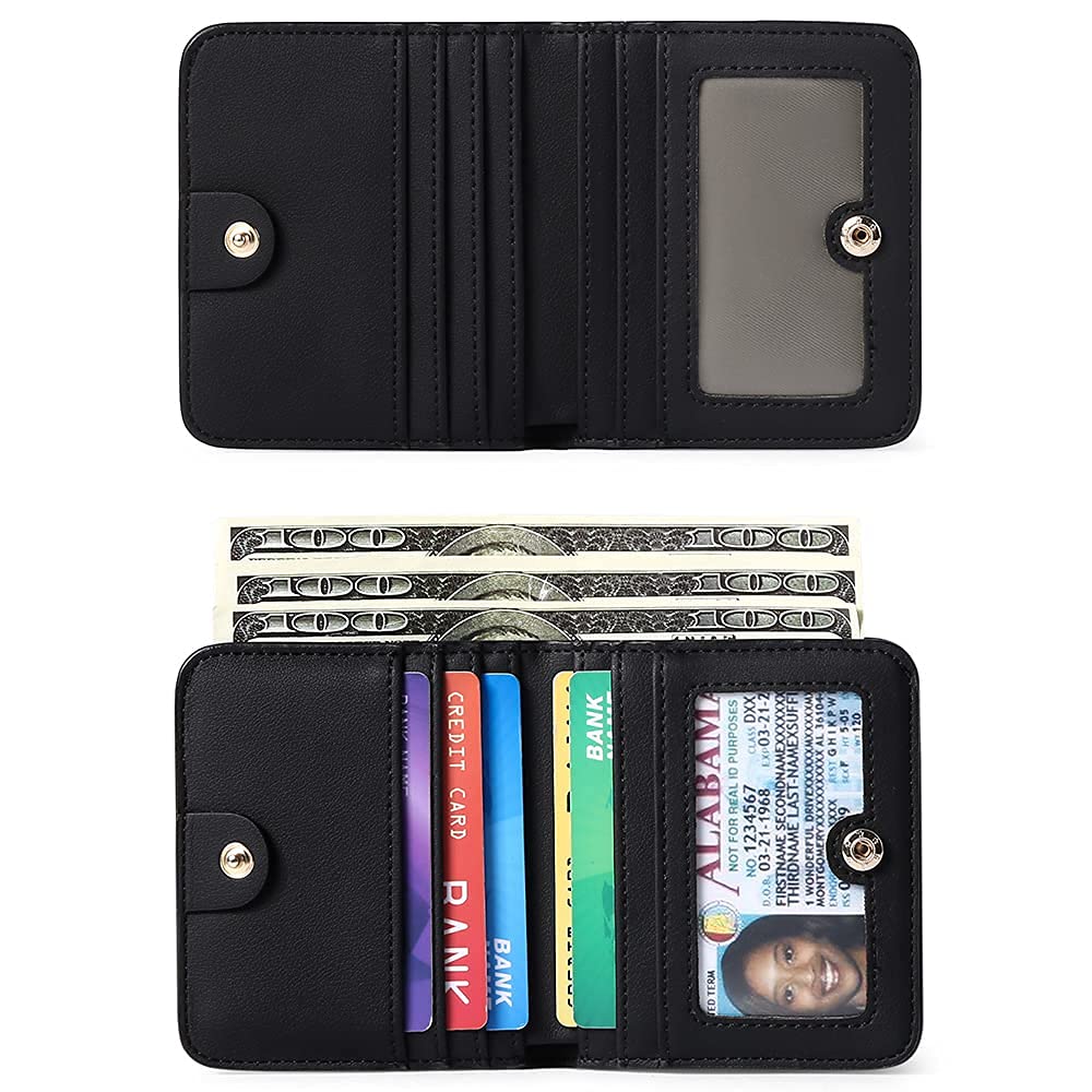 GAEKEAO RFID Blocking Leather Compact BiFold Wallet