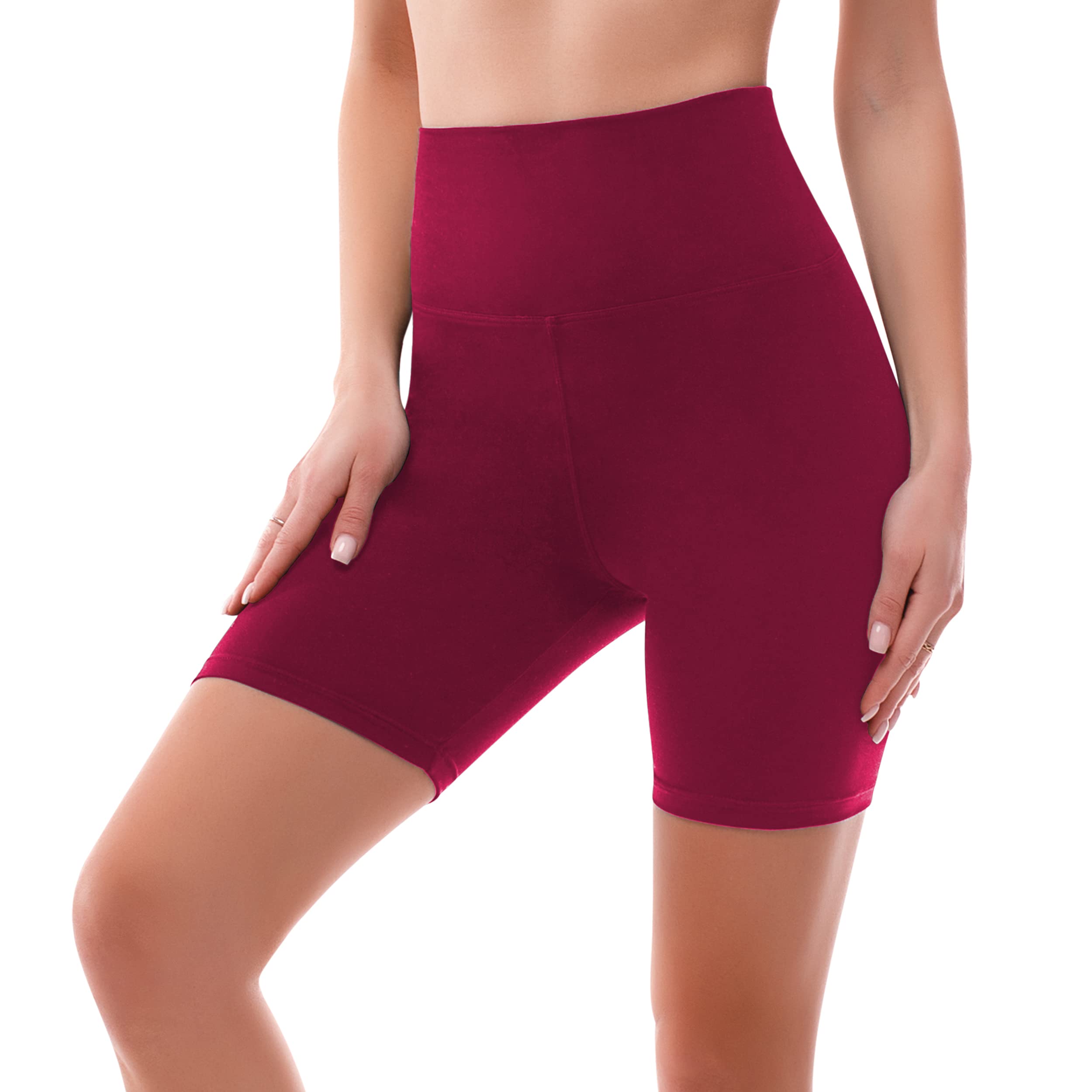 Sinophant High Waisted Cycling Shorts Black Tummy Control