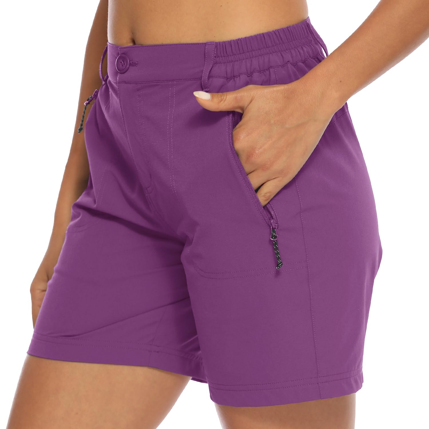 Donhobo Women Golf Shorts Quick Dry Stretch With Pockets