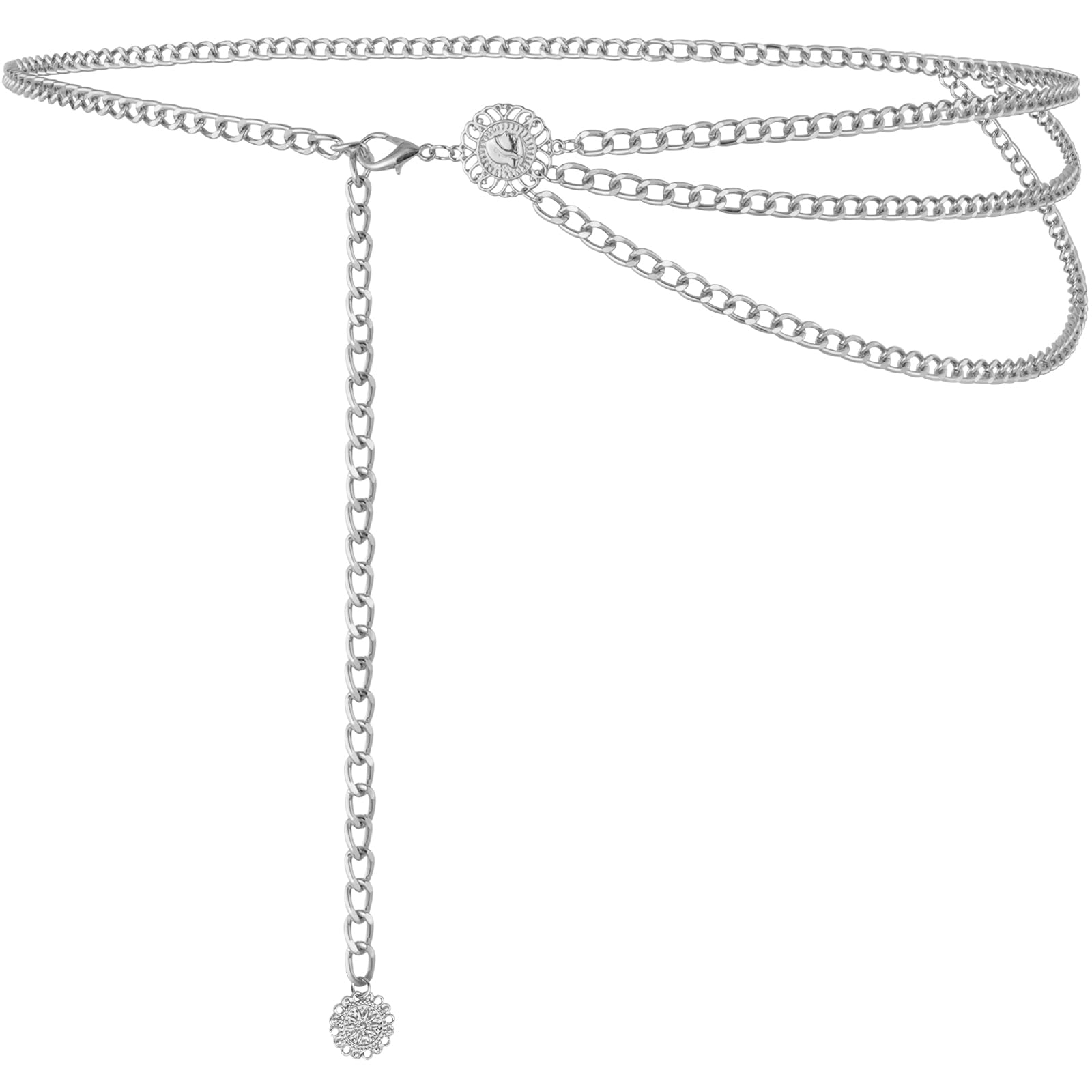 AstraLux Gold Chain Belt for Women Adjustable Boho Cowgirl
