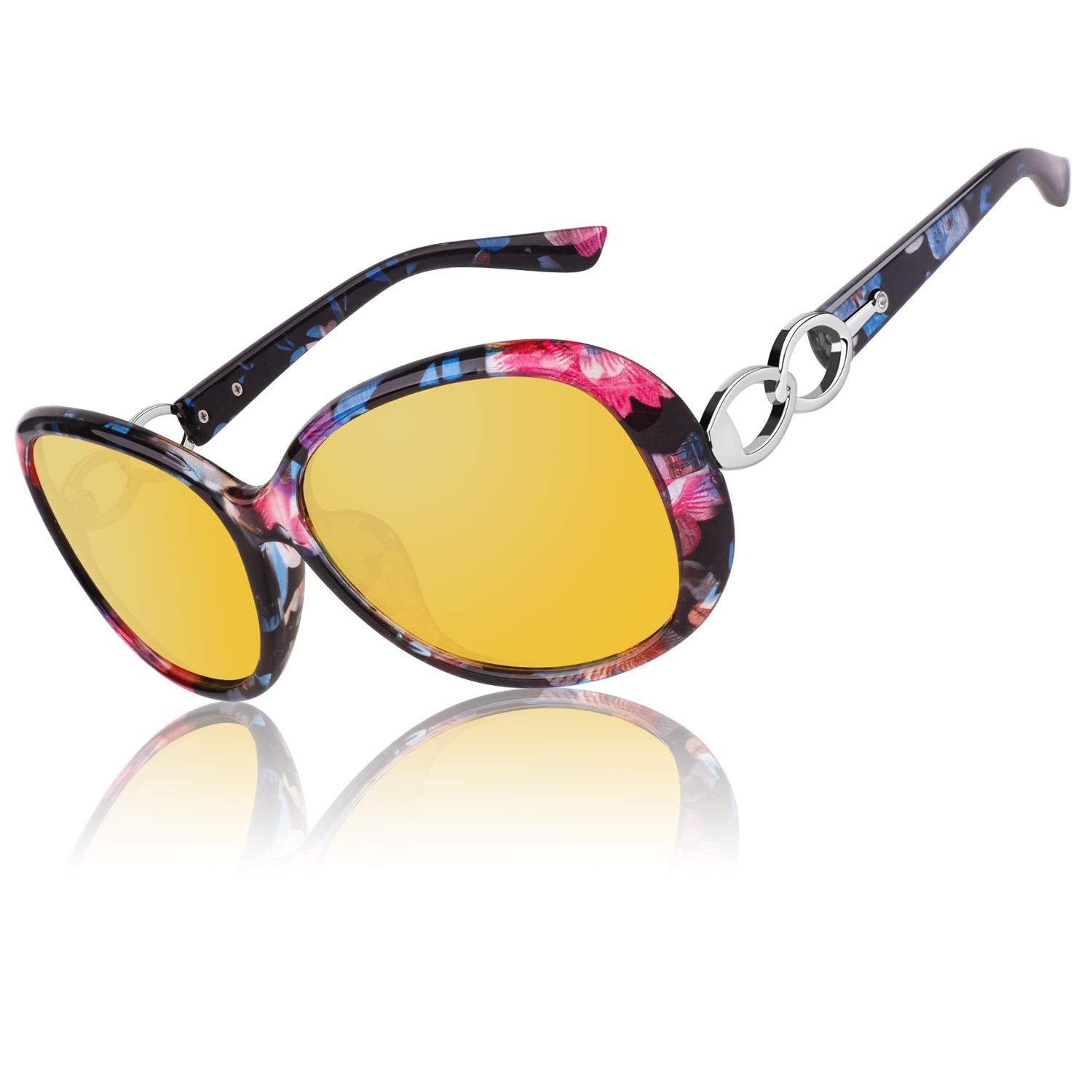 CGID Polarised Sunglasses Retro Designer Oversized UV400