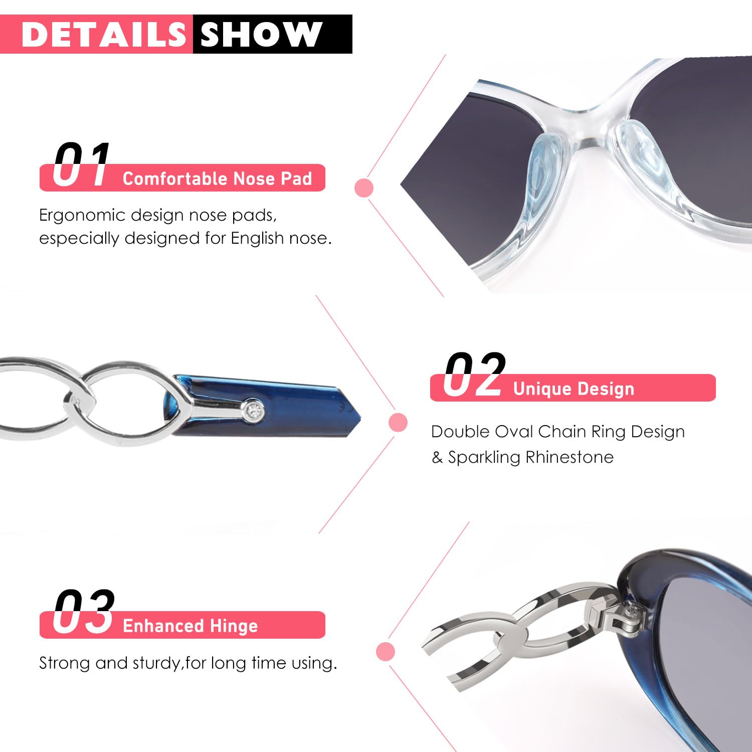 CGID Polarised Sunglasses Retro Designer Oversized UV400