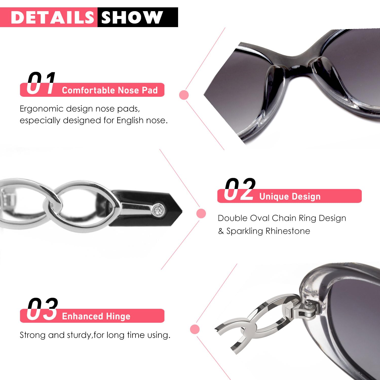 CGID Polarised Sunglasses Retro Designer Oversized UV400