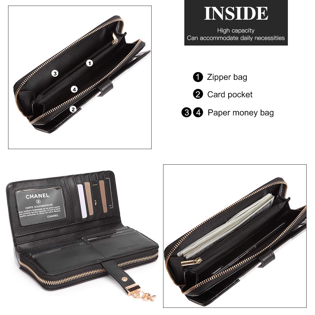 Multi Color Long Wallet Clutch For Women