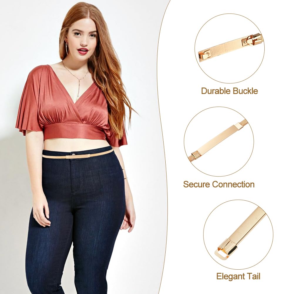 AstraLux Gold Chain Belt for Women Adjustable Boho Cowgirl