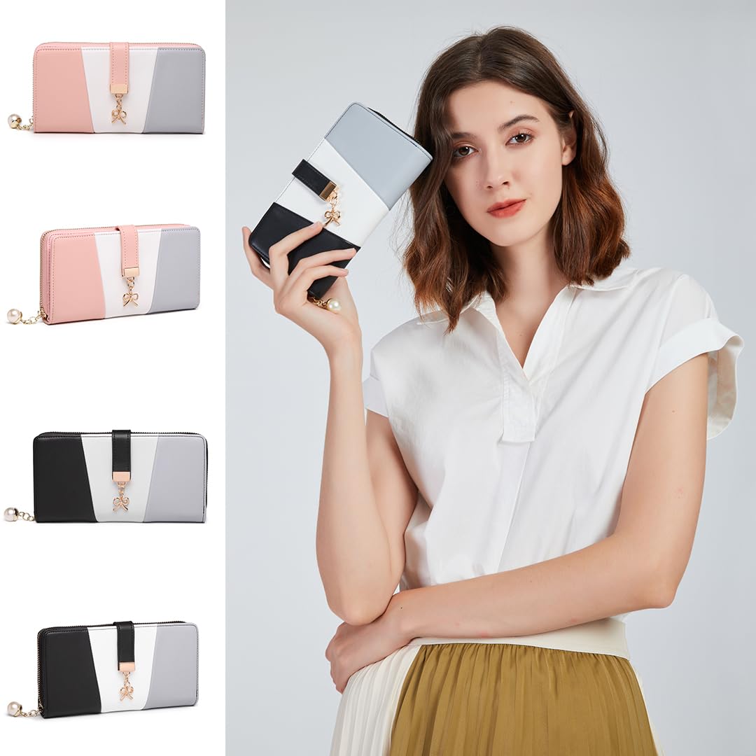 Multi Color Long Wallet Clutch For Women