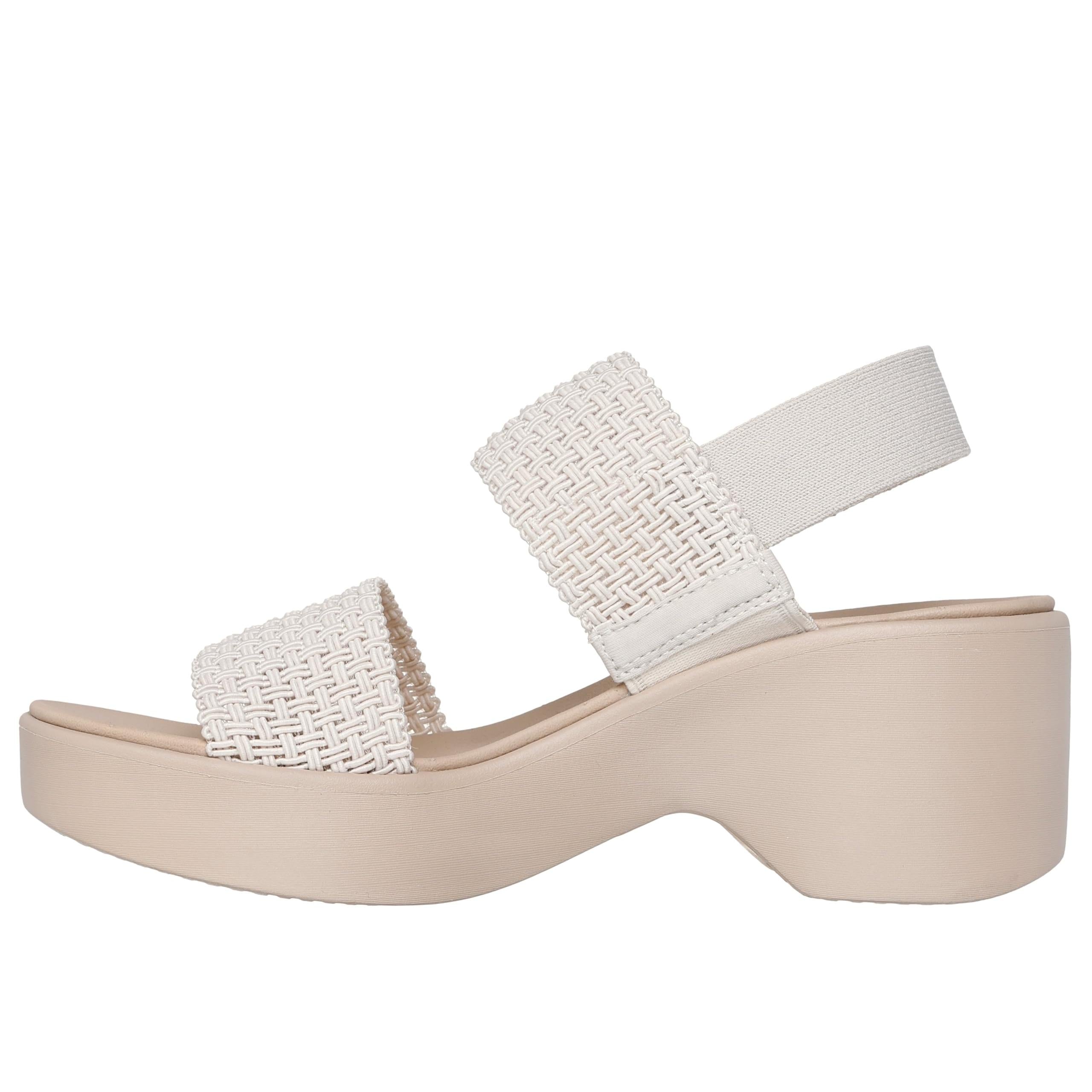 Skechers Cali DayHeeled Sandal Woven Sling Back Luxe Foam