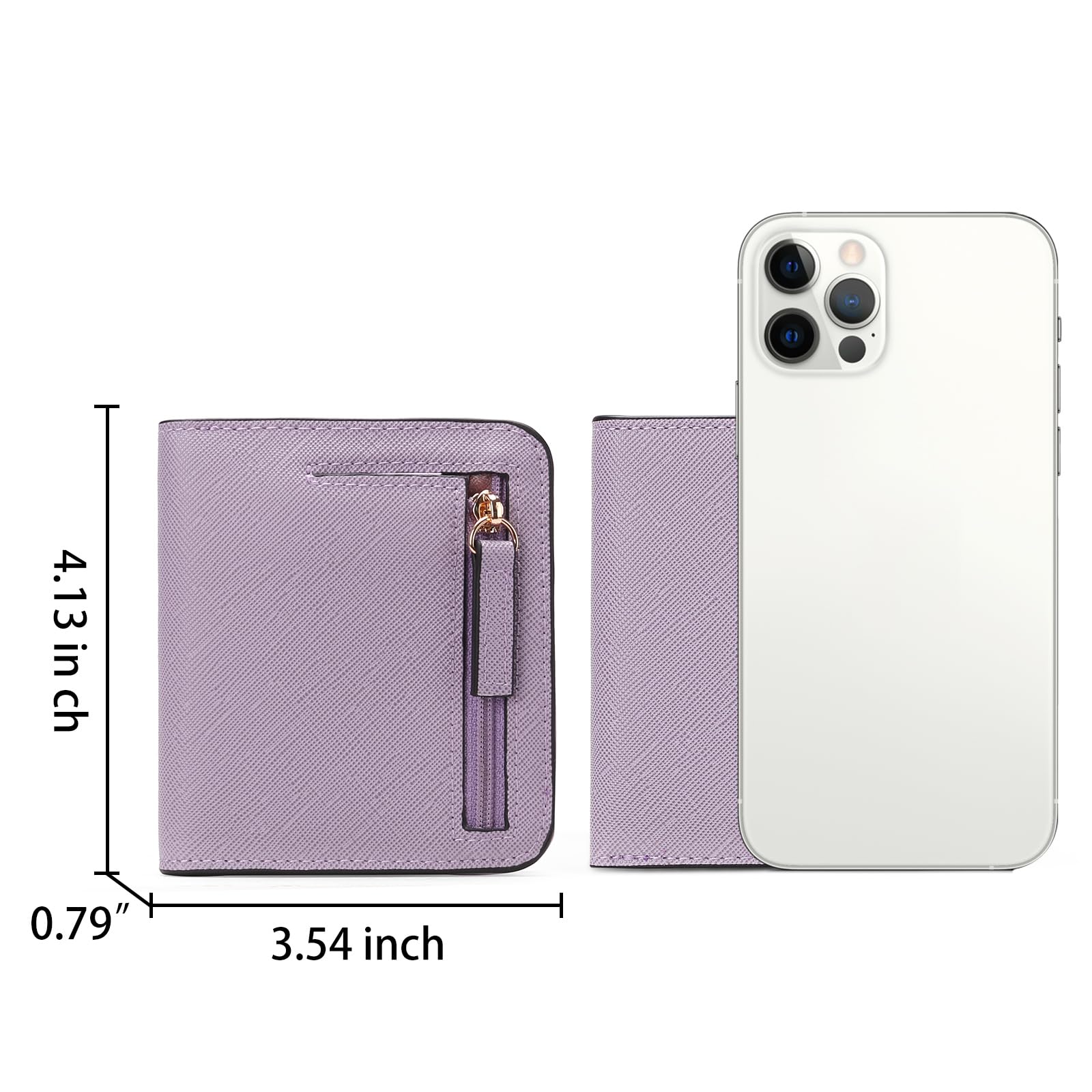 GAEKEAO RFID Blocking Leather Compact BiFold Wallet