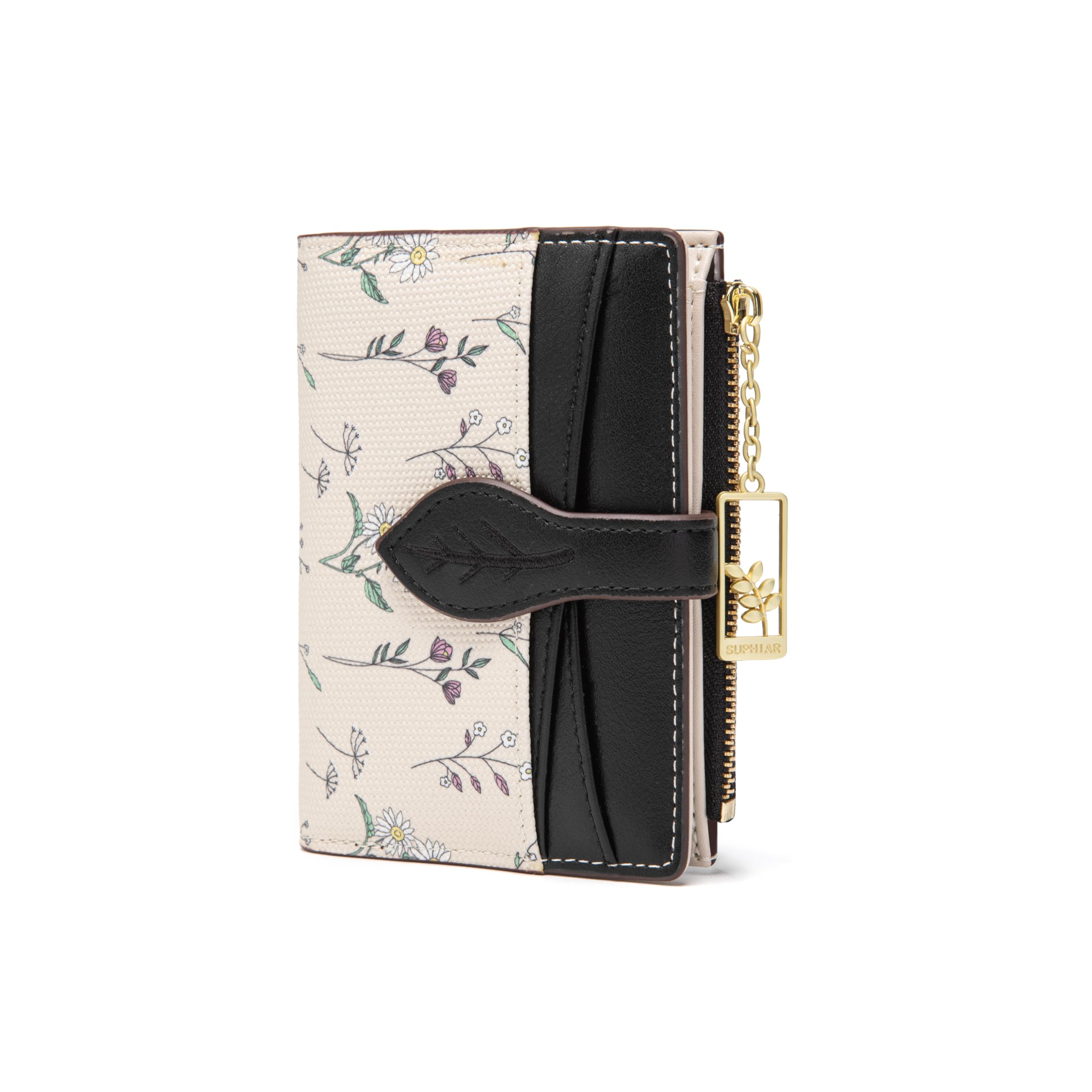 Chaofanxi RFID Blocking Green Leather Bifold Wallet