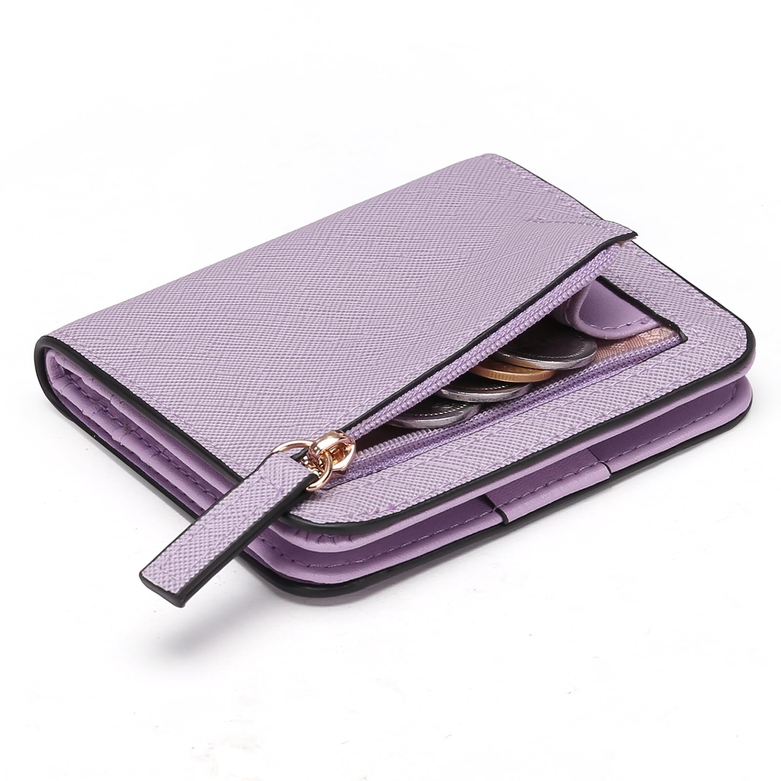 GAEKEAO RFID Blocking Leather Compact BiFold Wallet