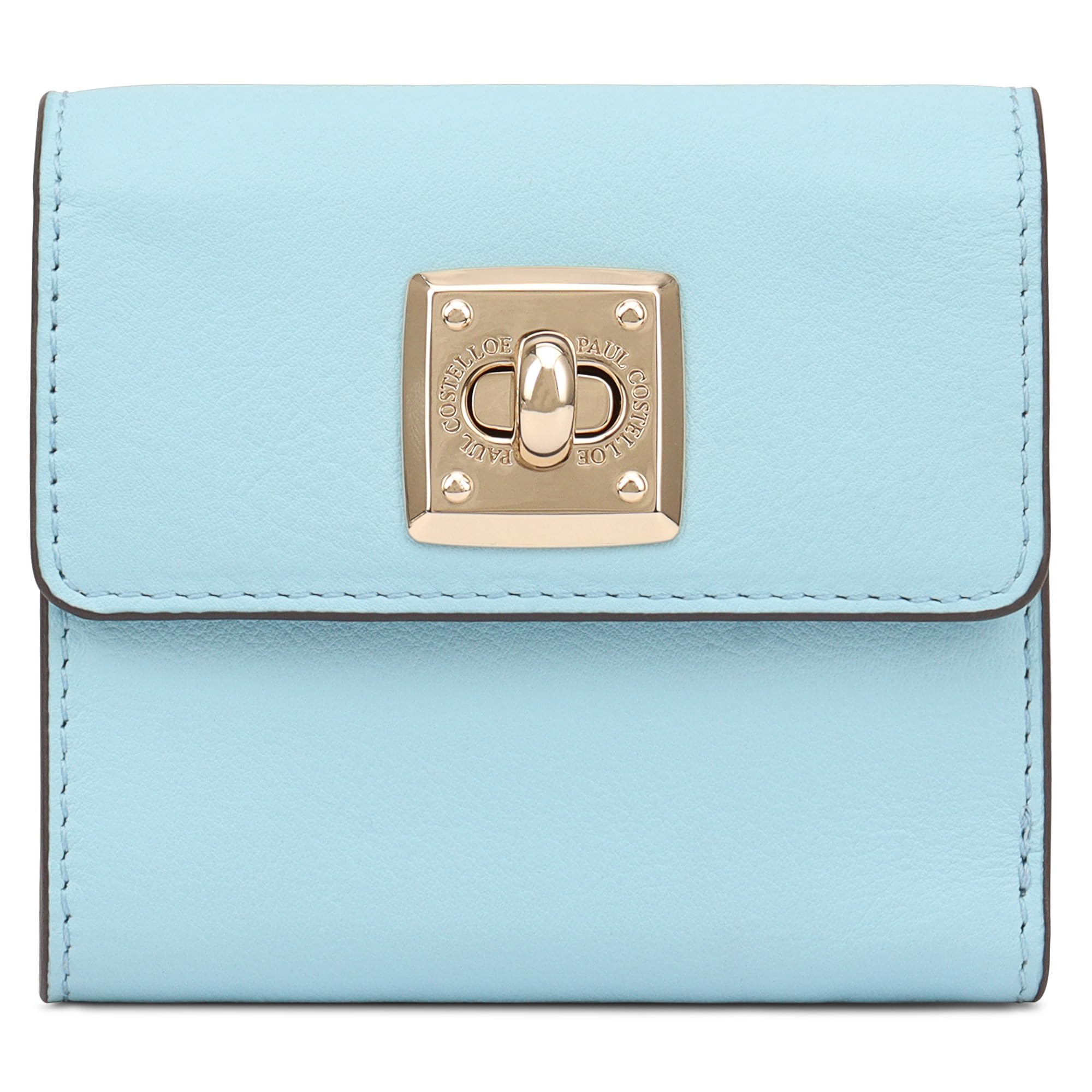 Paul Costelloe BARO Genuine Leather Wallet With Flap Caramel