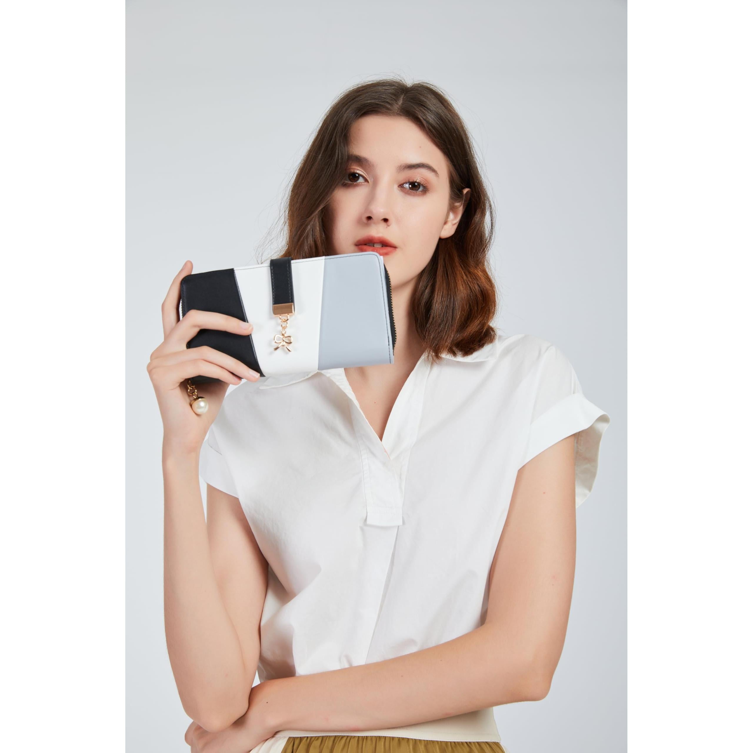 Multi Color Long Wallet Clutch For Women