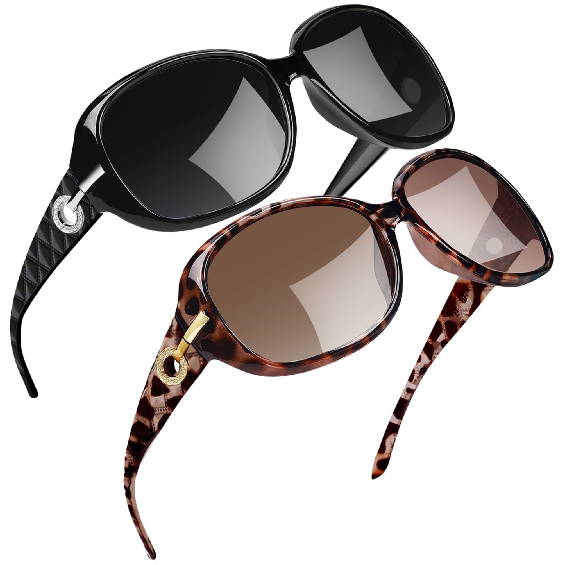Joopin Oversized Polarised Sunglasses For Women Retro Frames