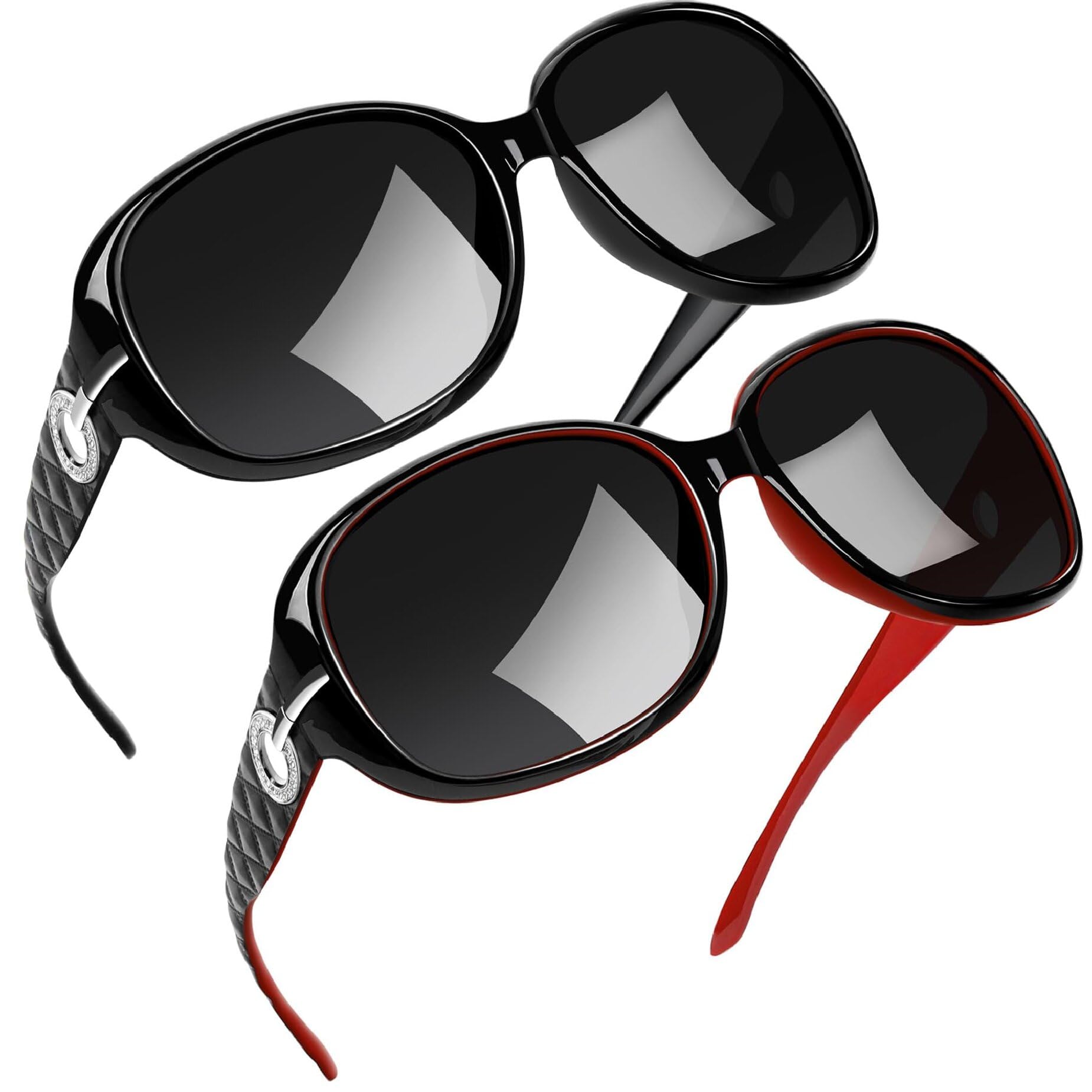 Joopin Oversized Polarised Sunglasses For Women Retro Frames