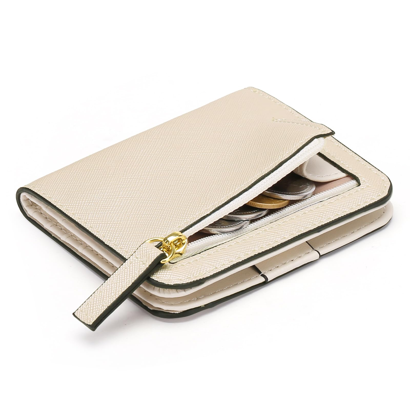 GAEKEAO RFID Blocking Leather Compact BiFold Wallet