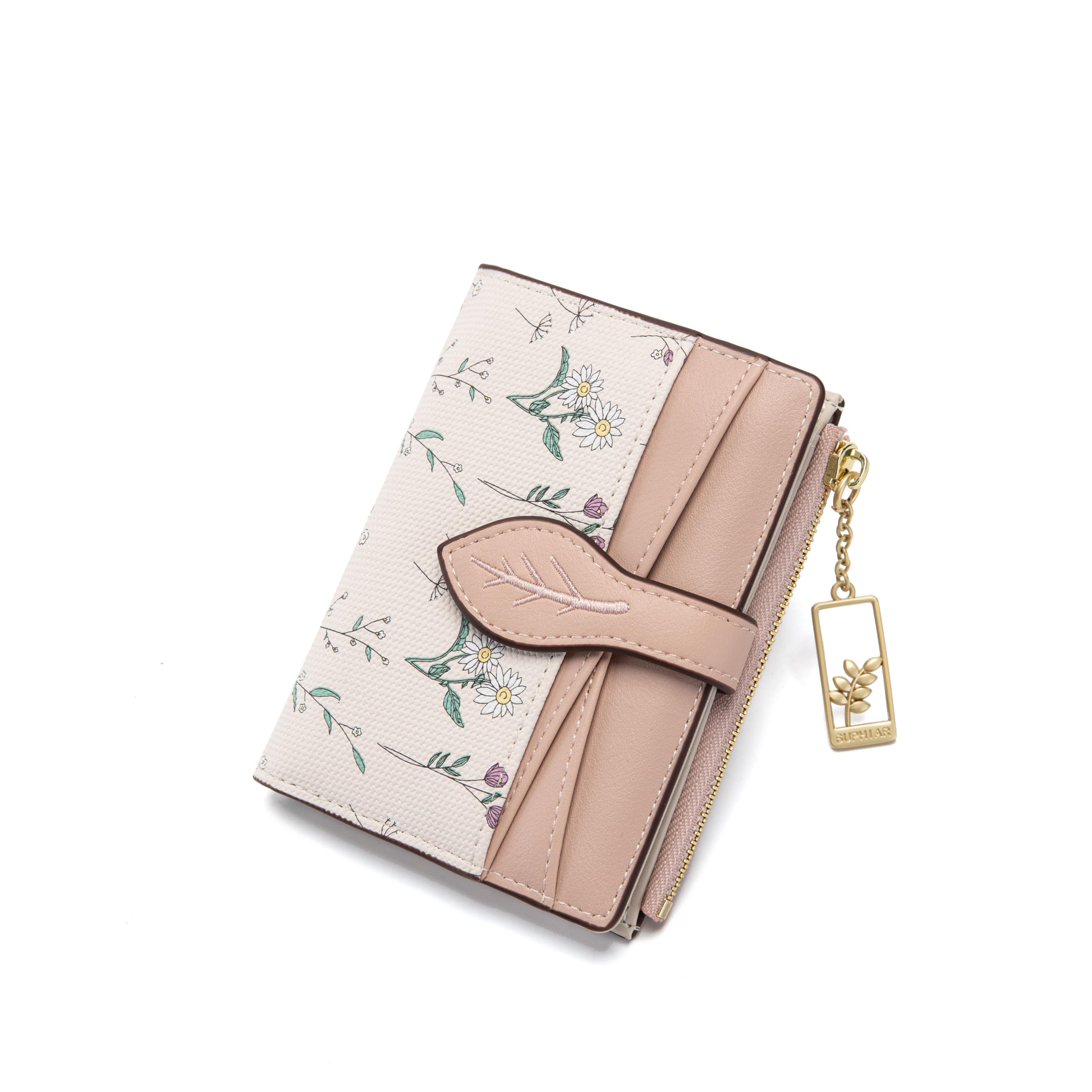Chaofanxi RFID Blocking Green Leather Bifold Wallet