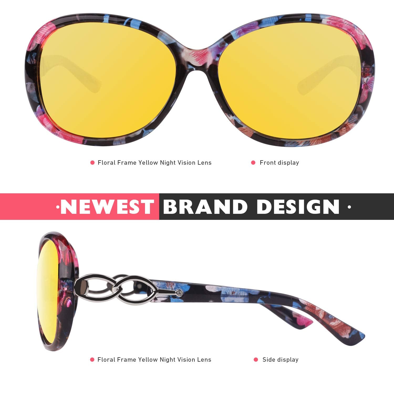 CGID Polarised Sunglasses Retro Designer Oversized UV400