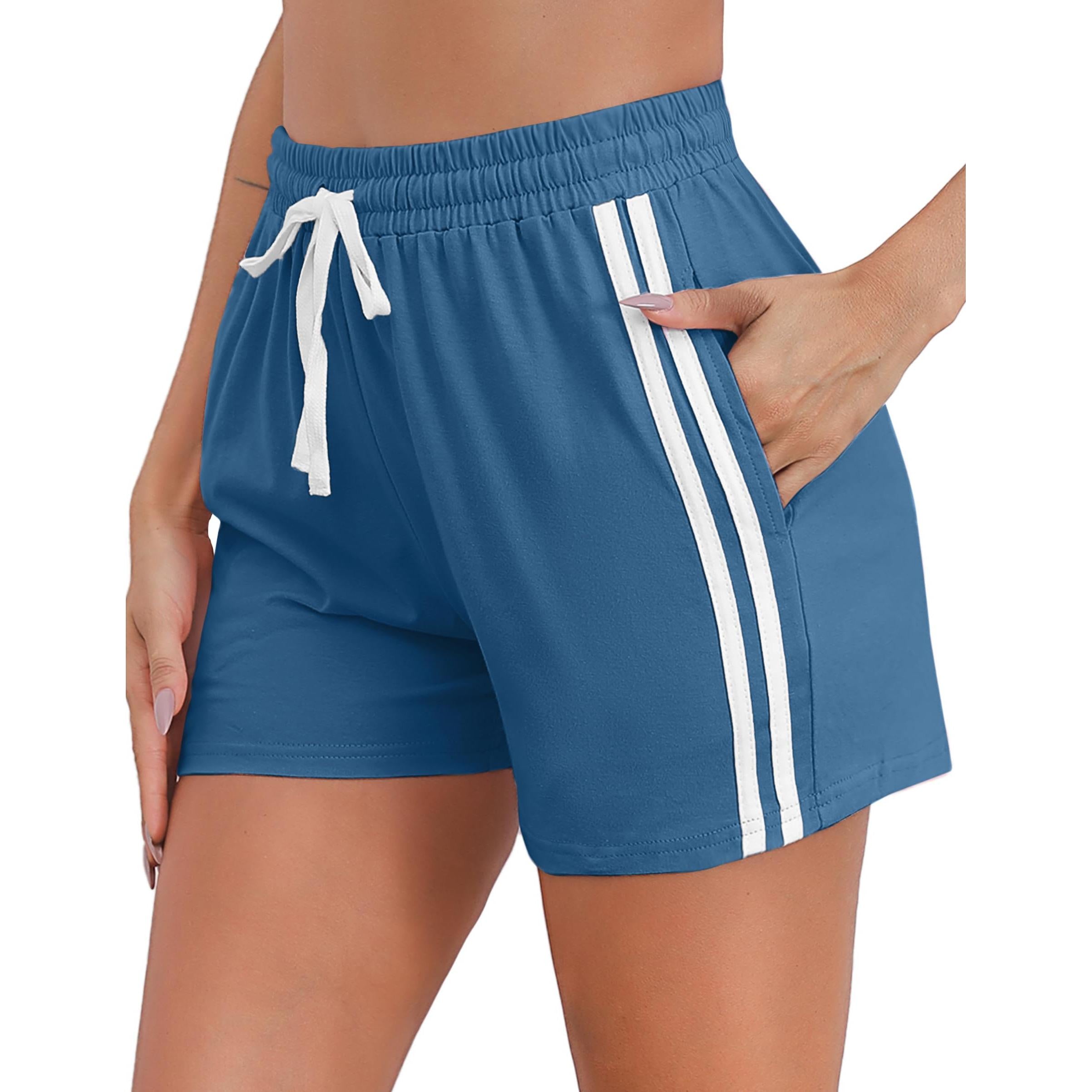 Irdcomps Womens Running Shorts With Pockets Casual Comfort